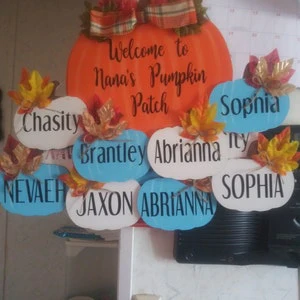 Unfinished Wood Pumpkin Shape - Fall - Halloween - Patch - Craft - up to 46" DIY - Image 9