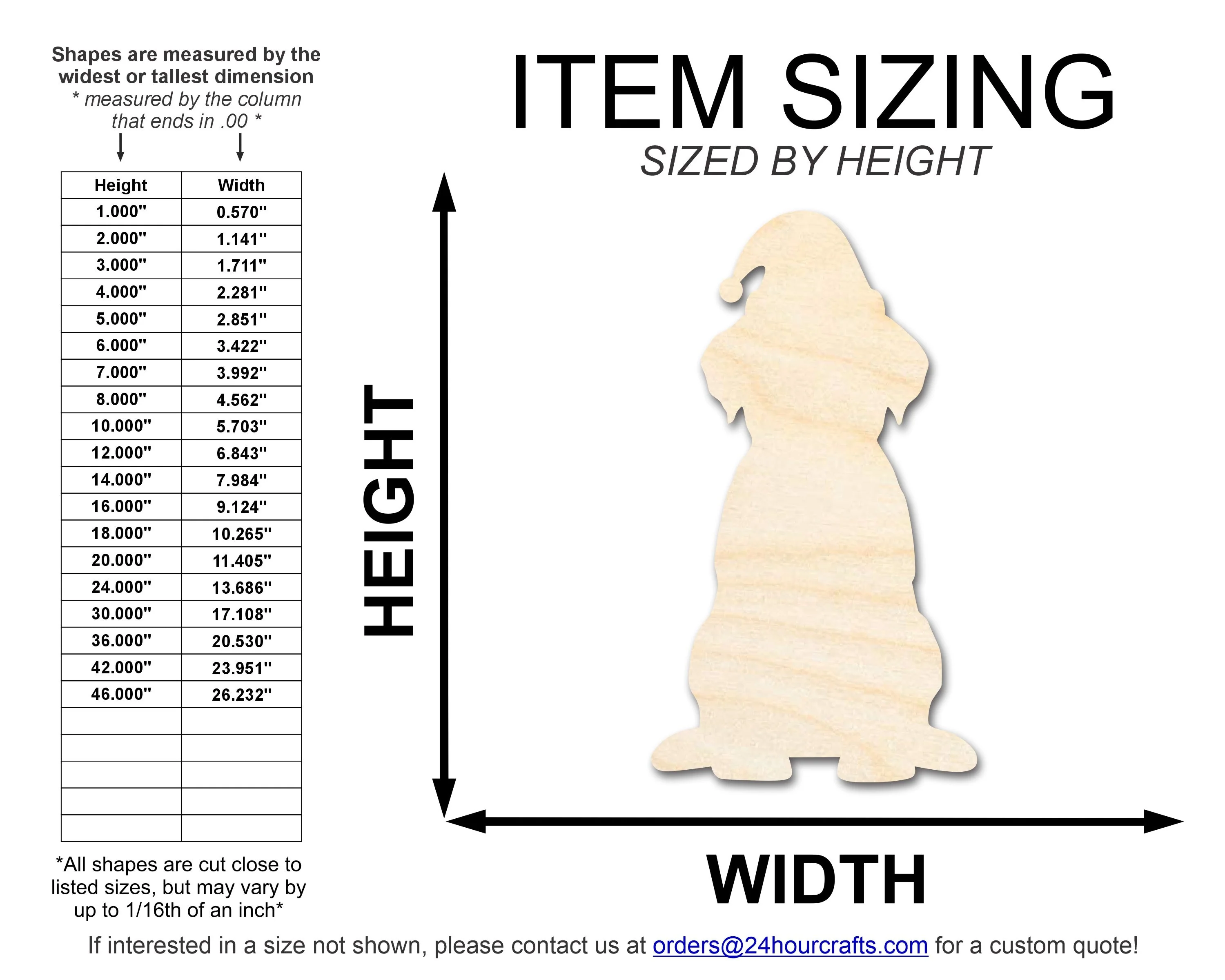 Unfinished Wood Puppy With Santa Hat Shape | DIY Craft Cutout | up to 46" DIY - Image 2