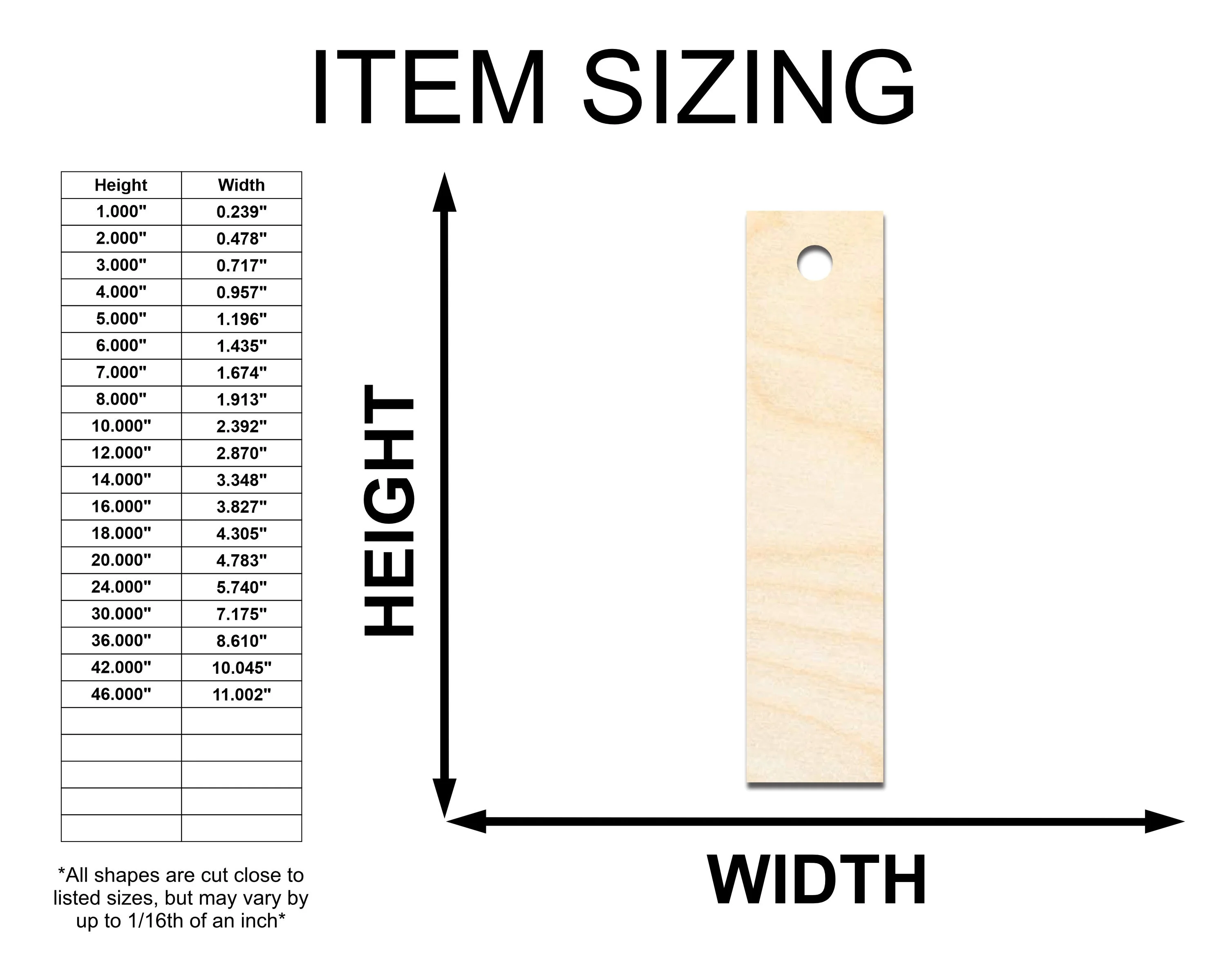 Unfinished Wood Rectangle Earring Blank Pair - DIY Jewelry Craft - Available in 1" to 3" - Image 2