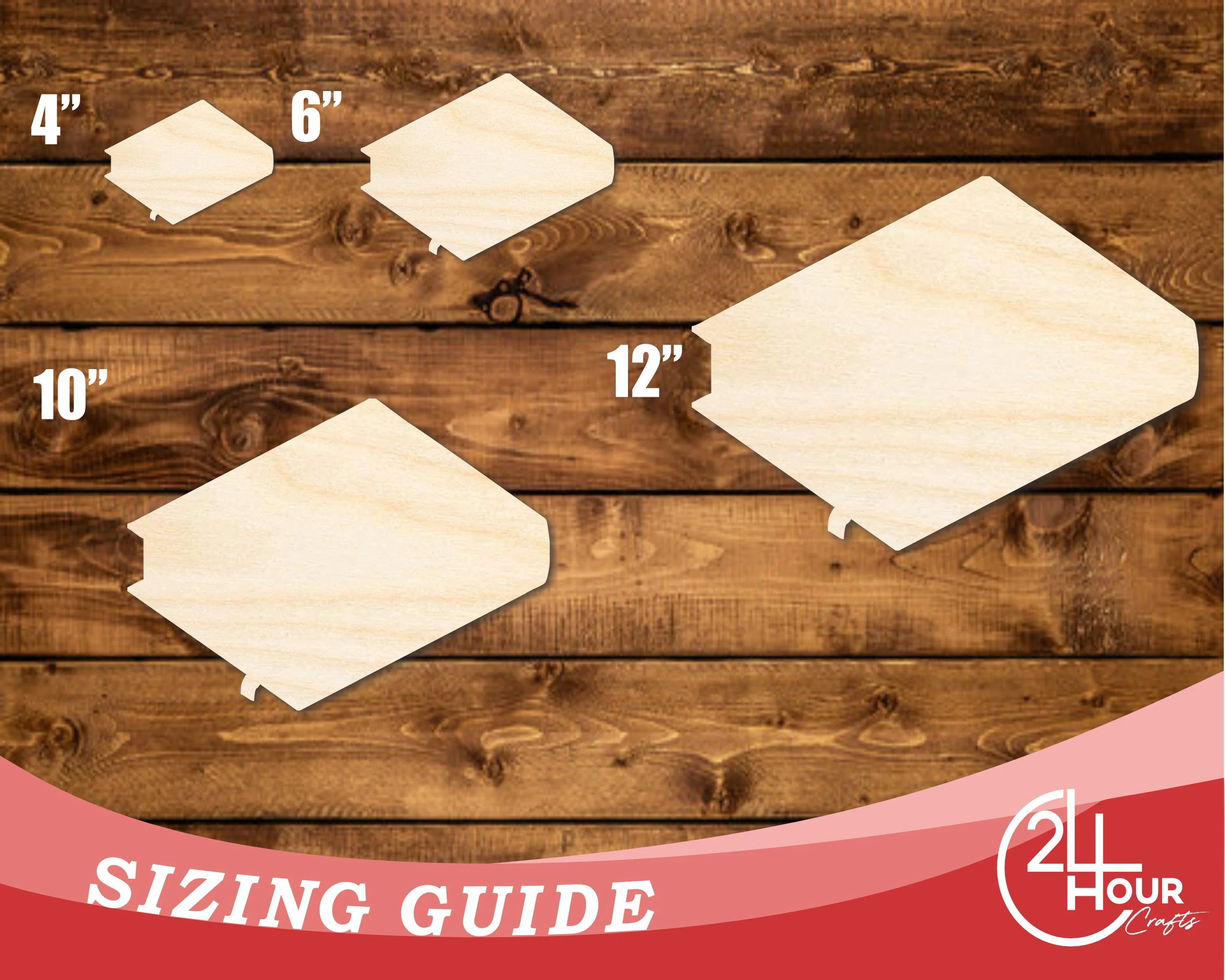 Unfinished Wood Religious Book Shape | DIY Craft Cutout | up to 46" DIY - Image 3