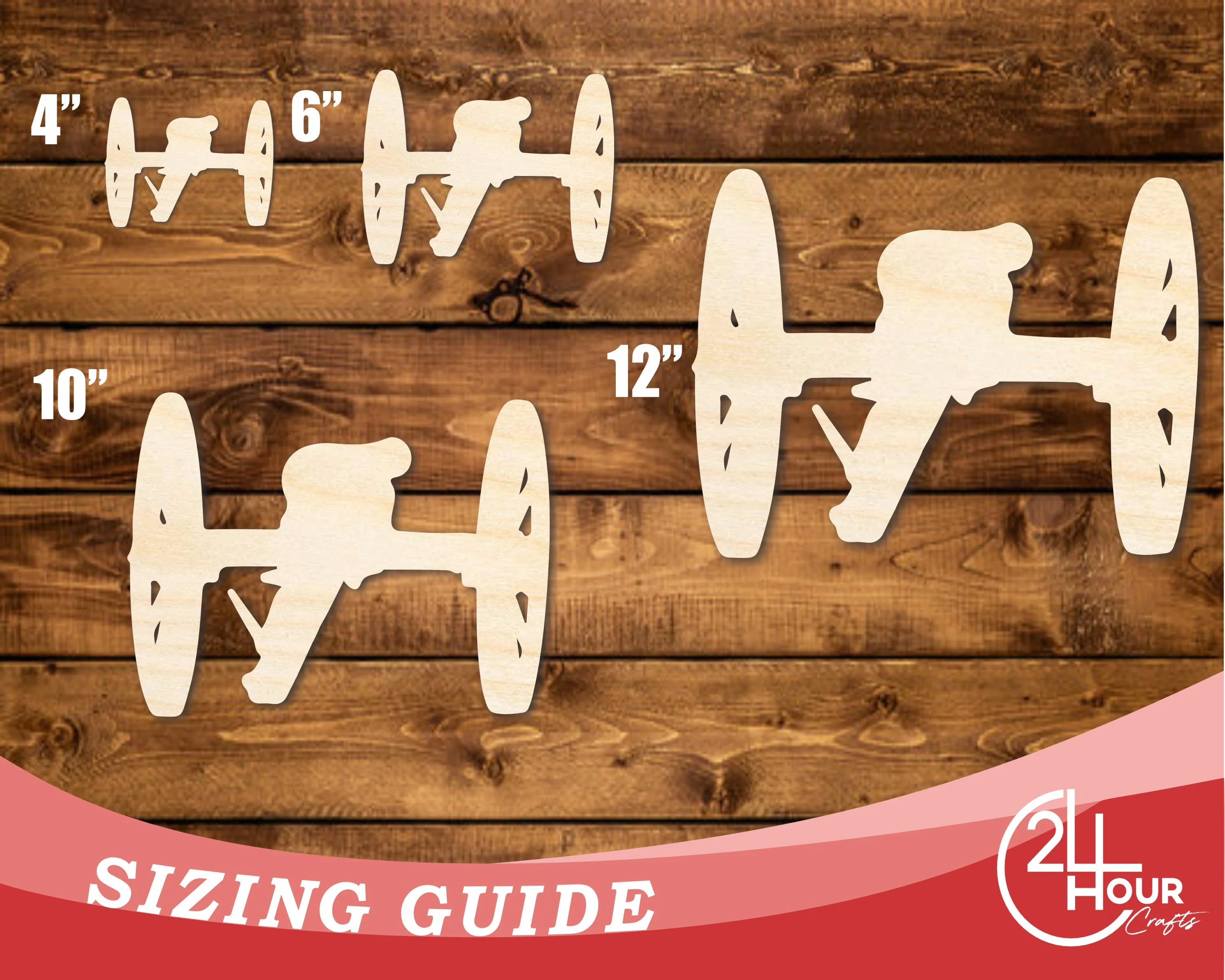 Unfinished Wood Revolutionary Cannon Shape | DIY Craft Cutout | up to 46" DIY - Image 3