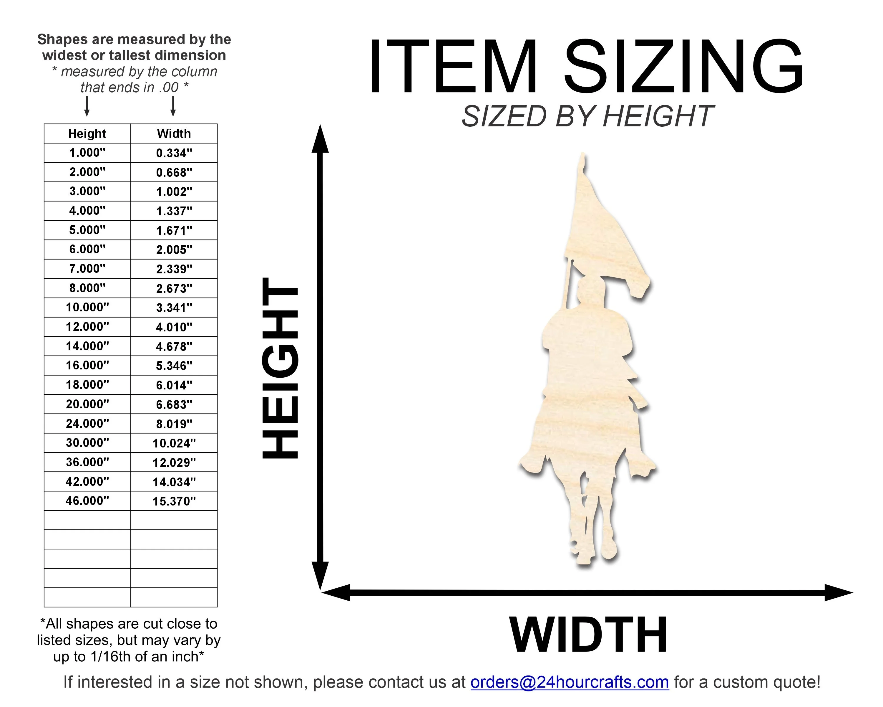 Unfinished Wood Revolutionary Horse Shape | DIY Craft Cutout | up to 46" DIY - Image 2