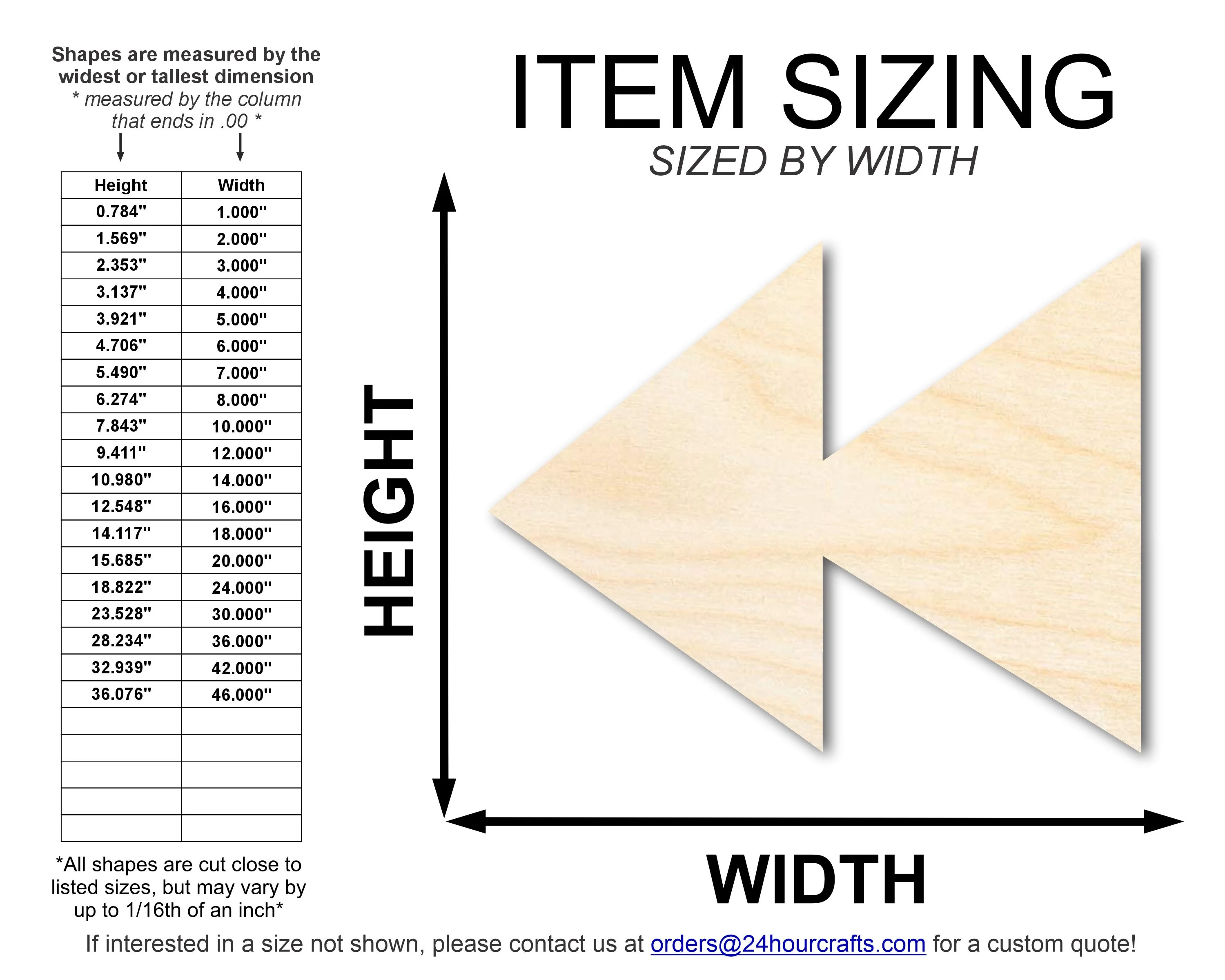 Unfinished Wood Rewind Shape | DIY Craft Cutout | up to 46" DIY - Image 2