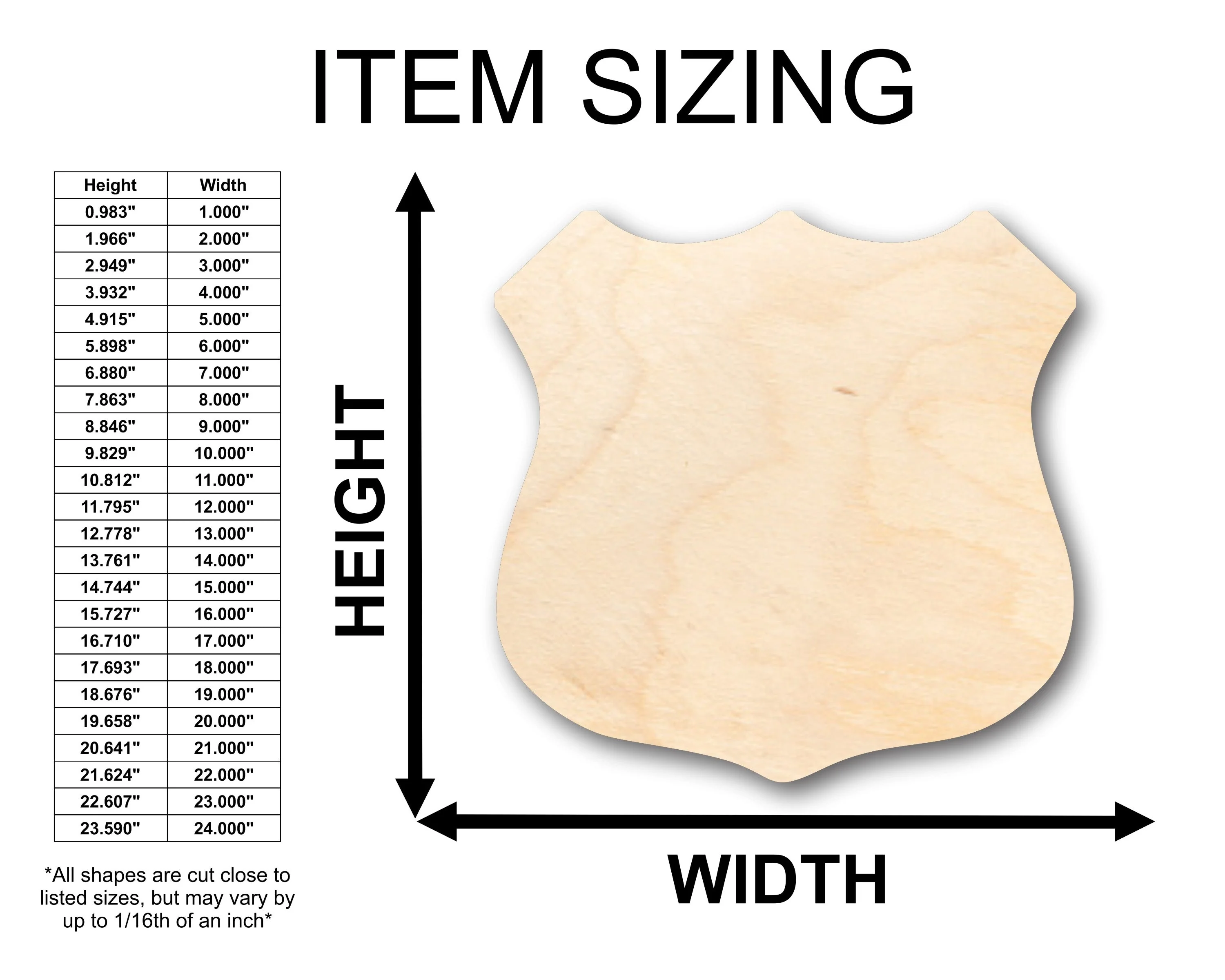 Unfinished Wood Route Sign Shape - Craft - up to 46" DIY - Image 2