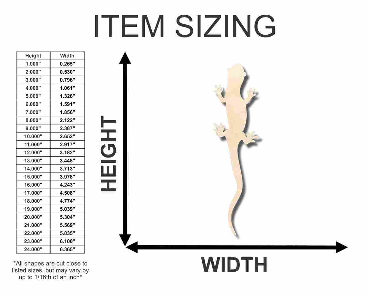 Unfinished Wood Salamander Shape - Animal - Craft - up to 46" DIY - Image 2