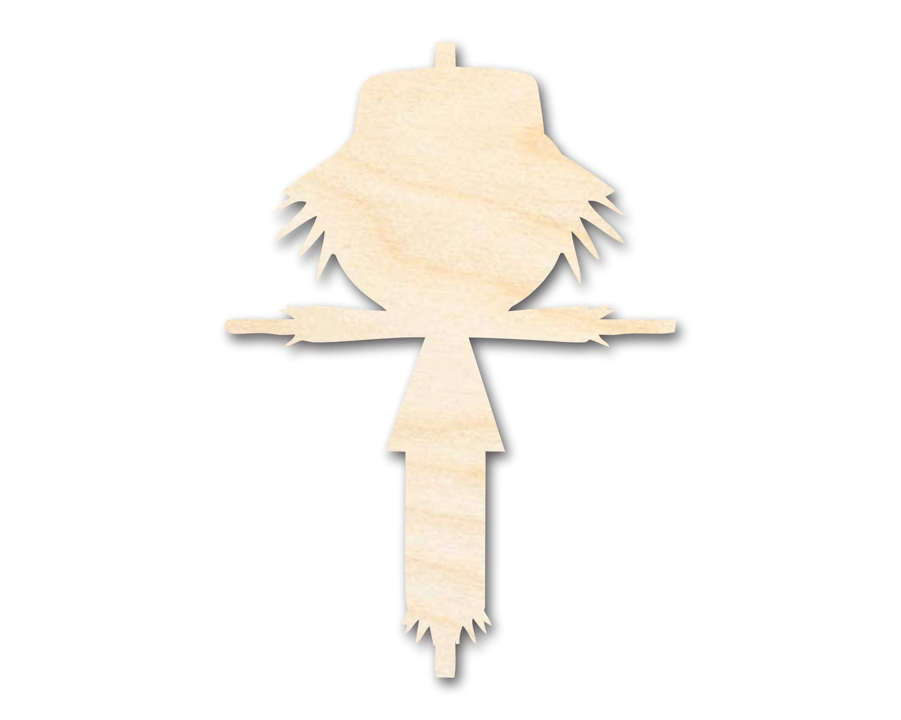 Unfinished Wood Scarecrow Shape - Craft - up to 46"
