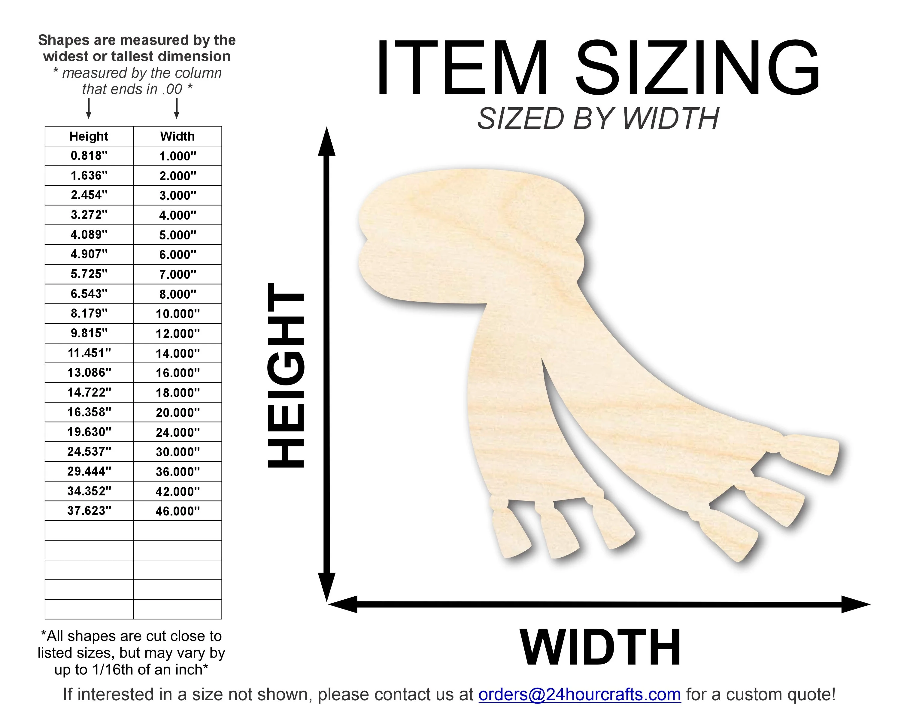 Unfinished Wood Scarf Silhouette | DIY Winter Craft Cutout | up to 46" DIY - Image 2