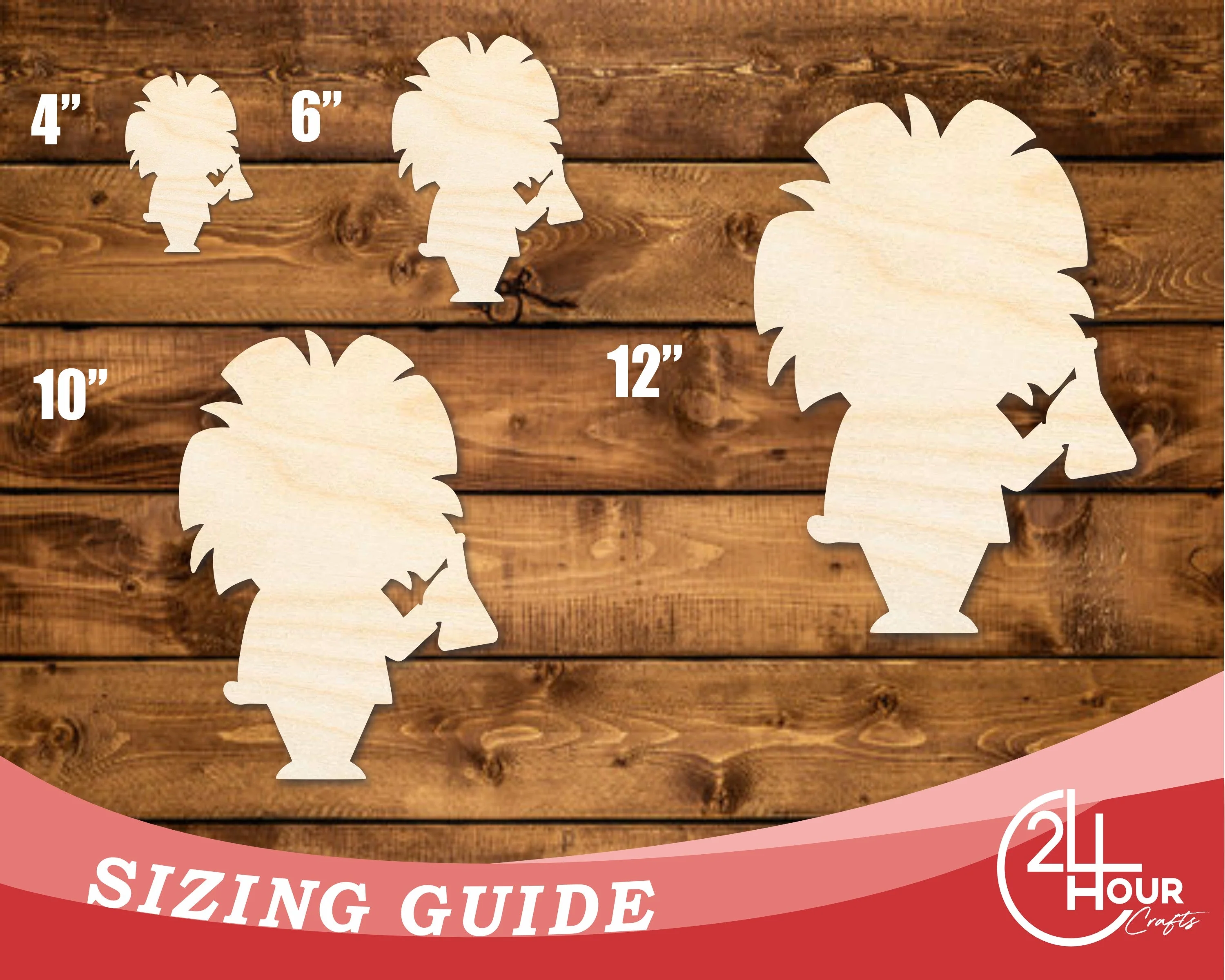 Unfinished Wood Scientist Shape | DIY Craft Cutout | up to 46" DIY - Image 3