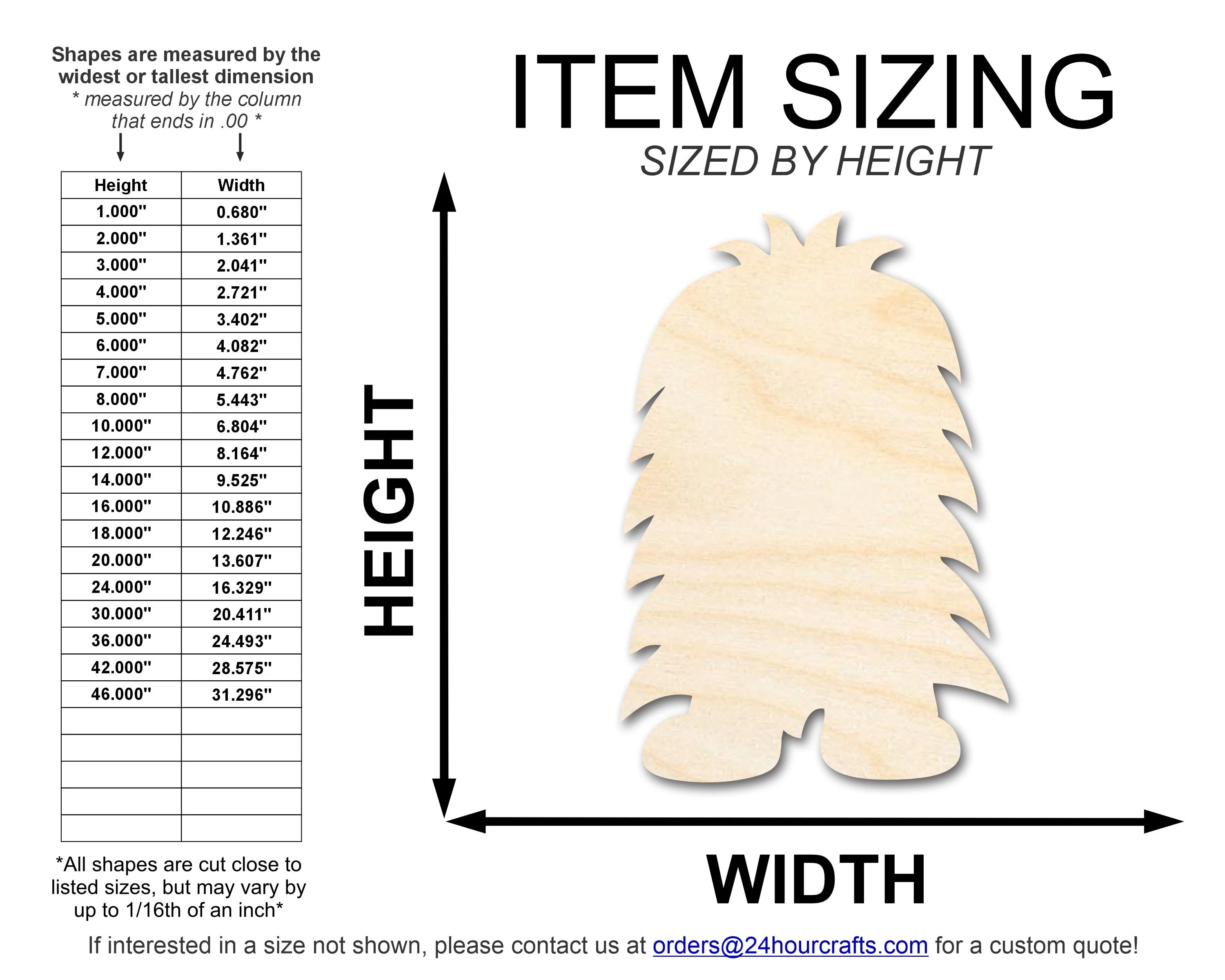 Unfinished Wood Shaggy Monster Shape | DIY Craft Cutout | up to 46" DIY - Image 2