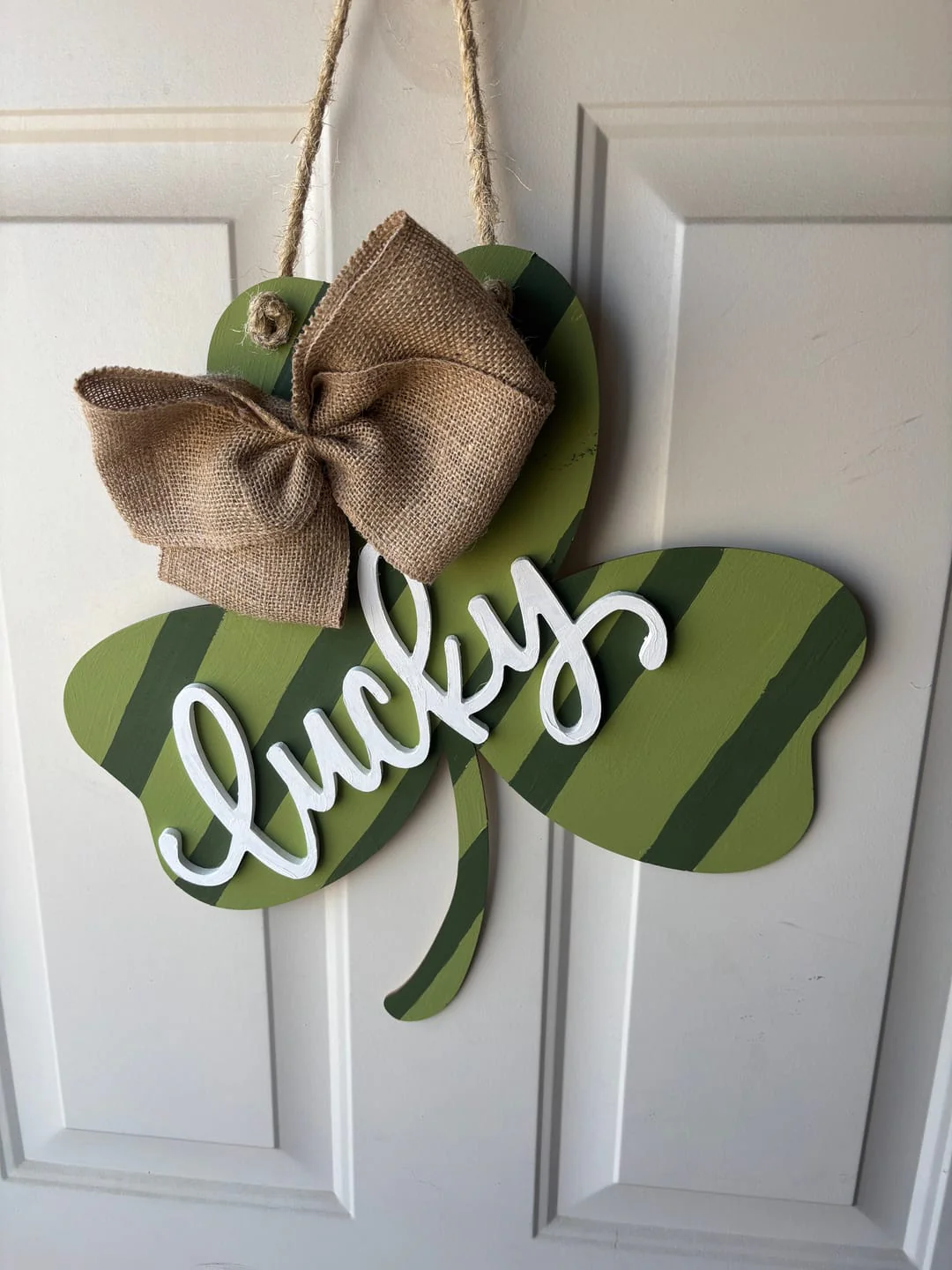 Unfinished Wood Shamrock Shape - St Patrick's - Craft - up to 46" DIY - Image 4