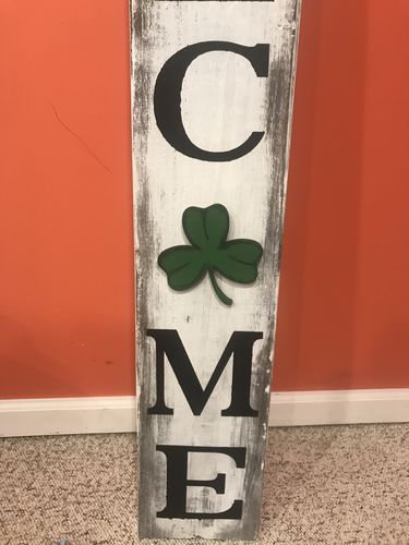 Unfinished Wood Shamrock Shape - St Patrick's - Craft - up to 46" DIY - Image 6