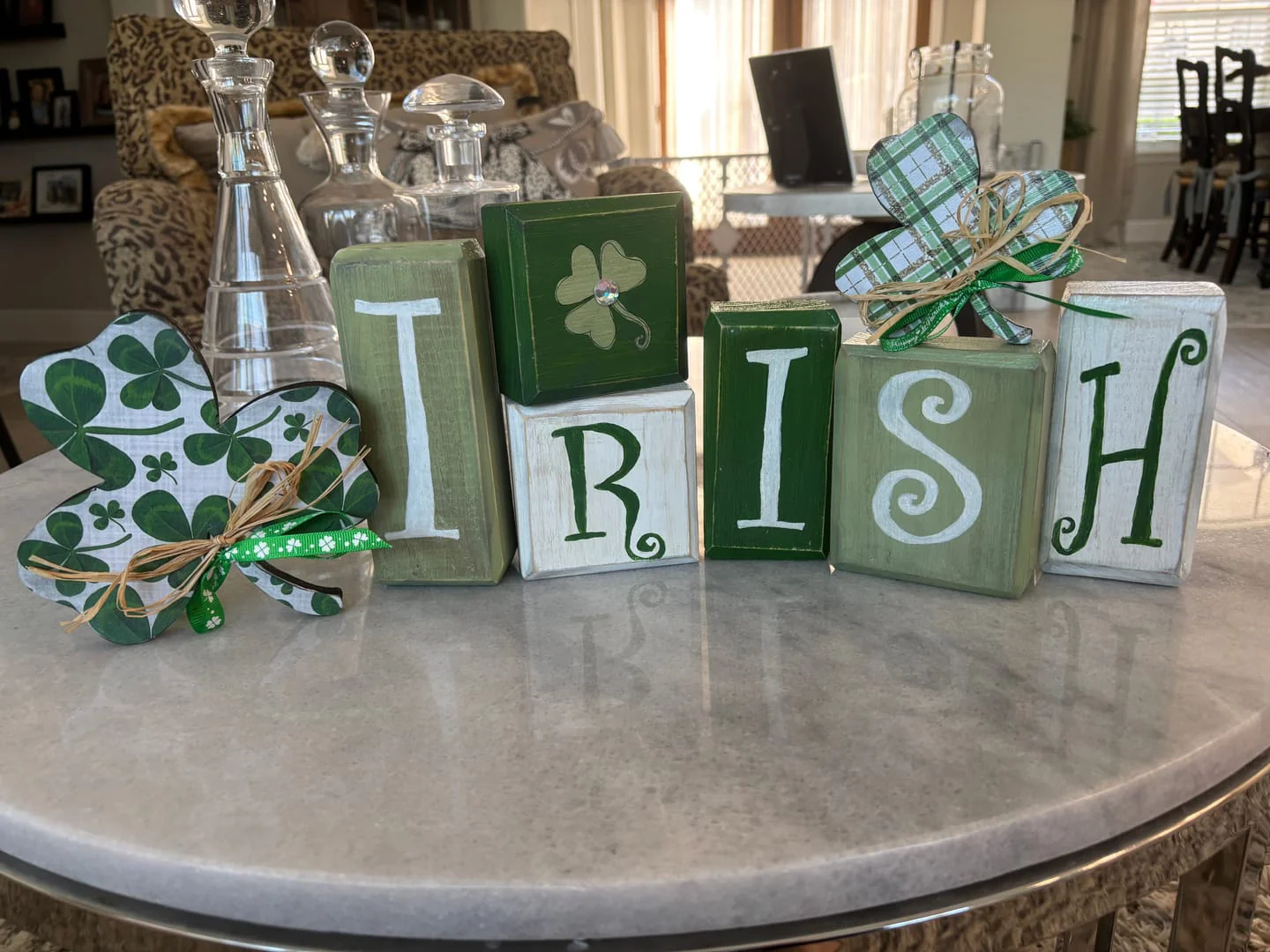 Unfinished Wood Shamrock Shape - St Patrick's - Craft - up to 46" DIY - Image 7