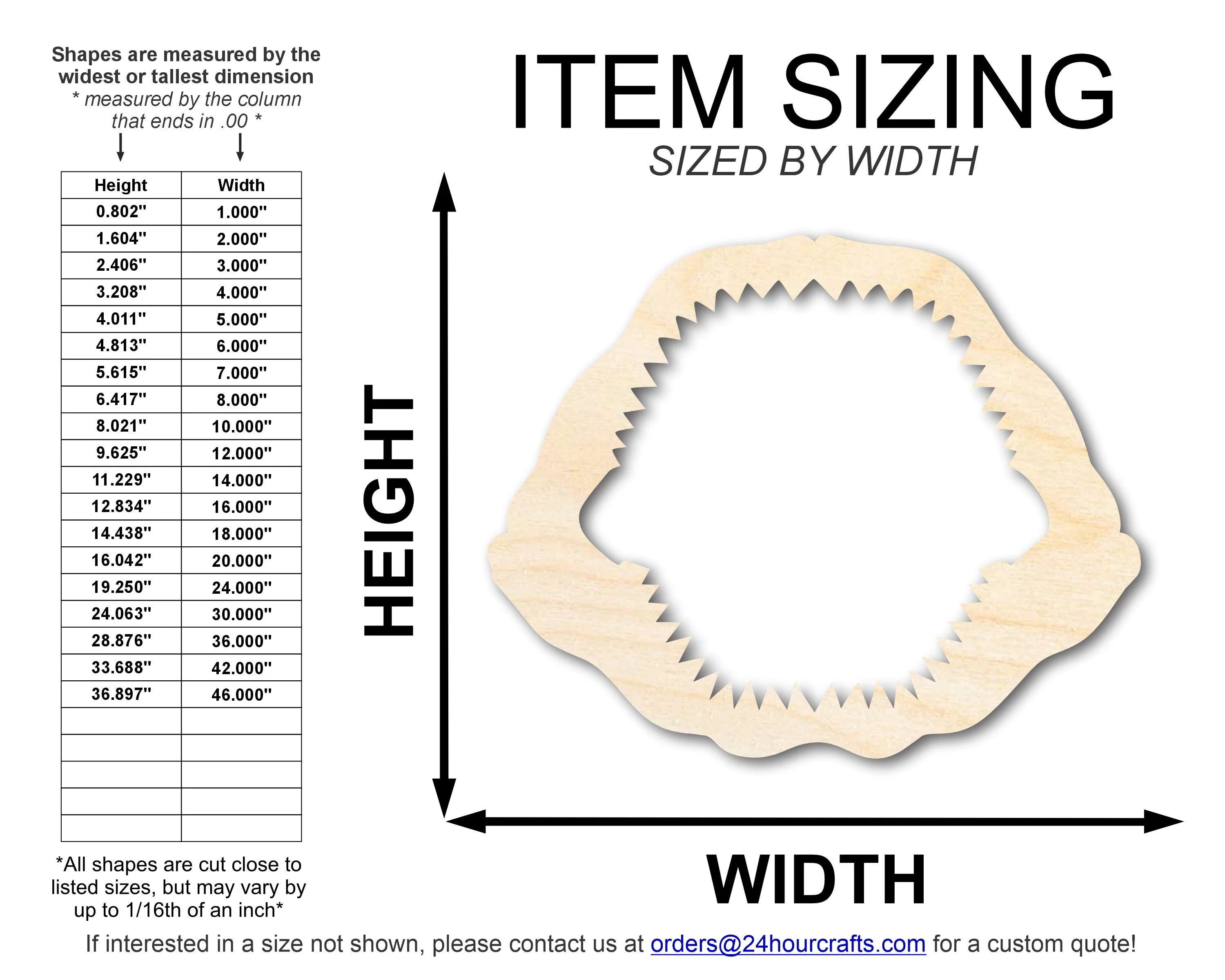 Unfinished Wood Shark Jaw Shape | DIY Craft Cutout | up to 46" DIY - Image 2