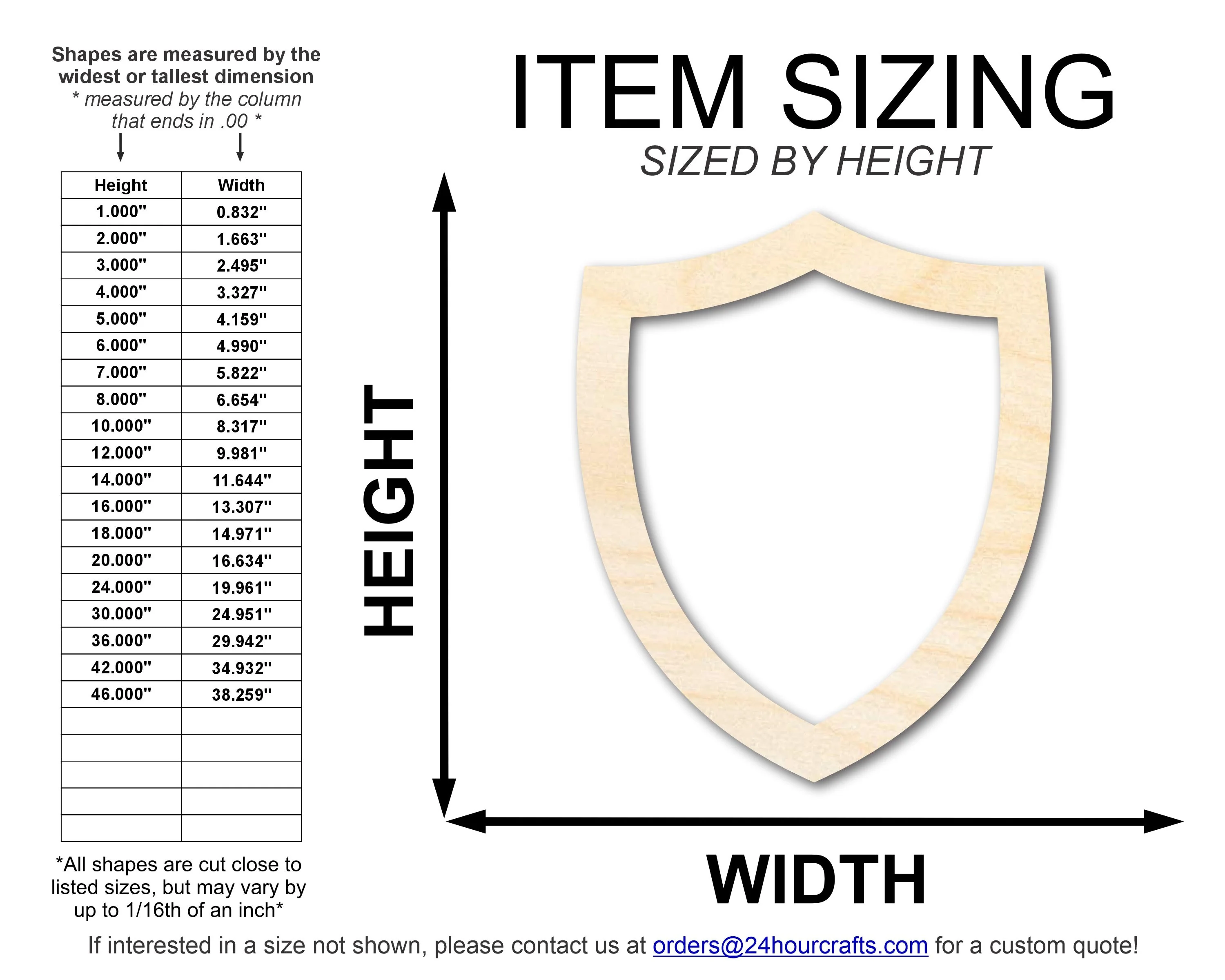 Unfinished Wood Shield Head Outline Shape | DIY Craft Cutout | up to 46" DIY - Image 2
