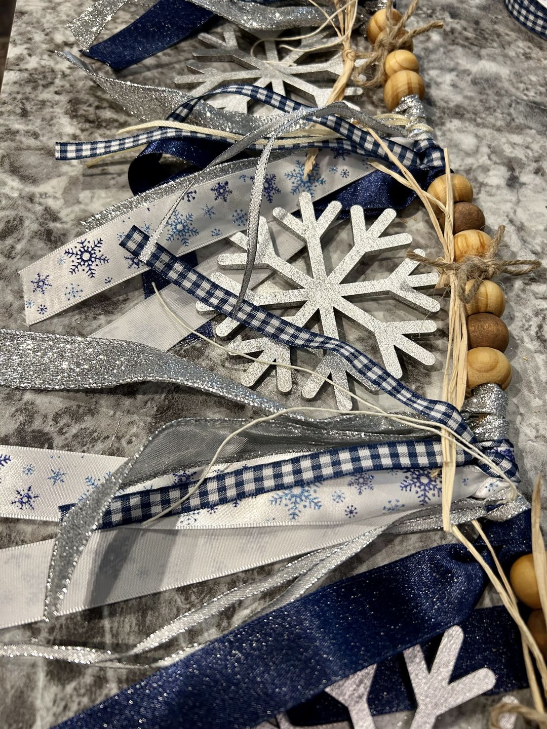 Unfinished Wood Simple Snowflake Shape - Winter Decor - Craft - up to 46" DIY - Image 5
