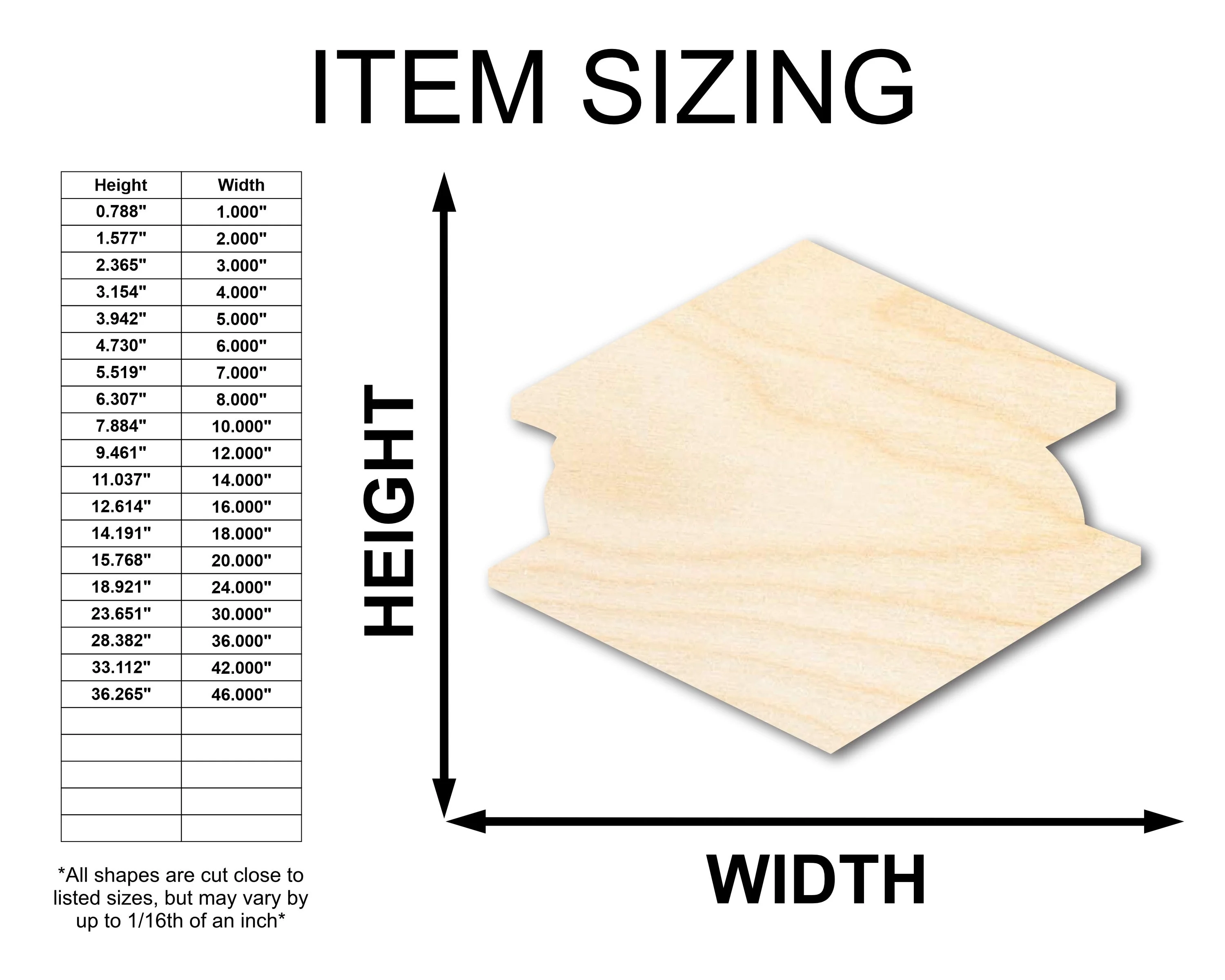 Unfinished Wood S'more Shape - Campfire Craft - up to 46" DIY - Image 2