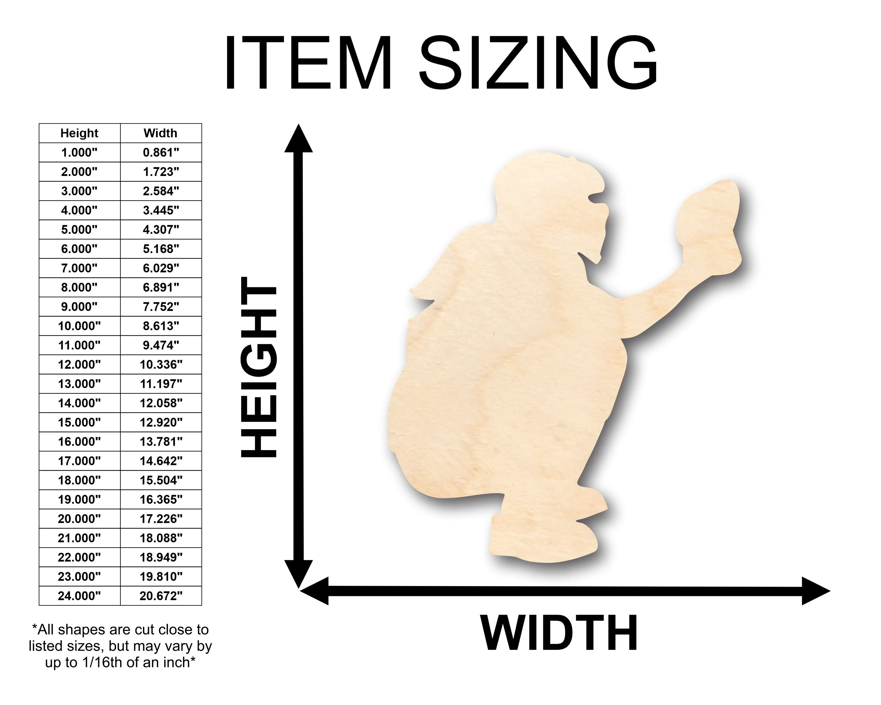 Unfinished Wood Softball Catcher Shape - Craft - up to 46" DIY - Image 2