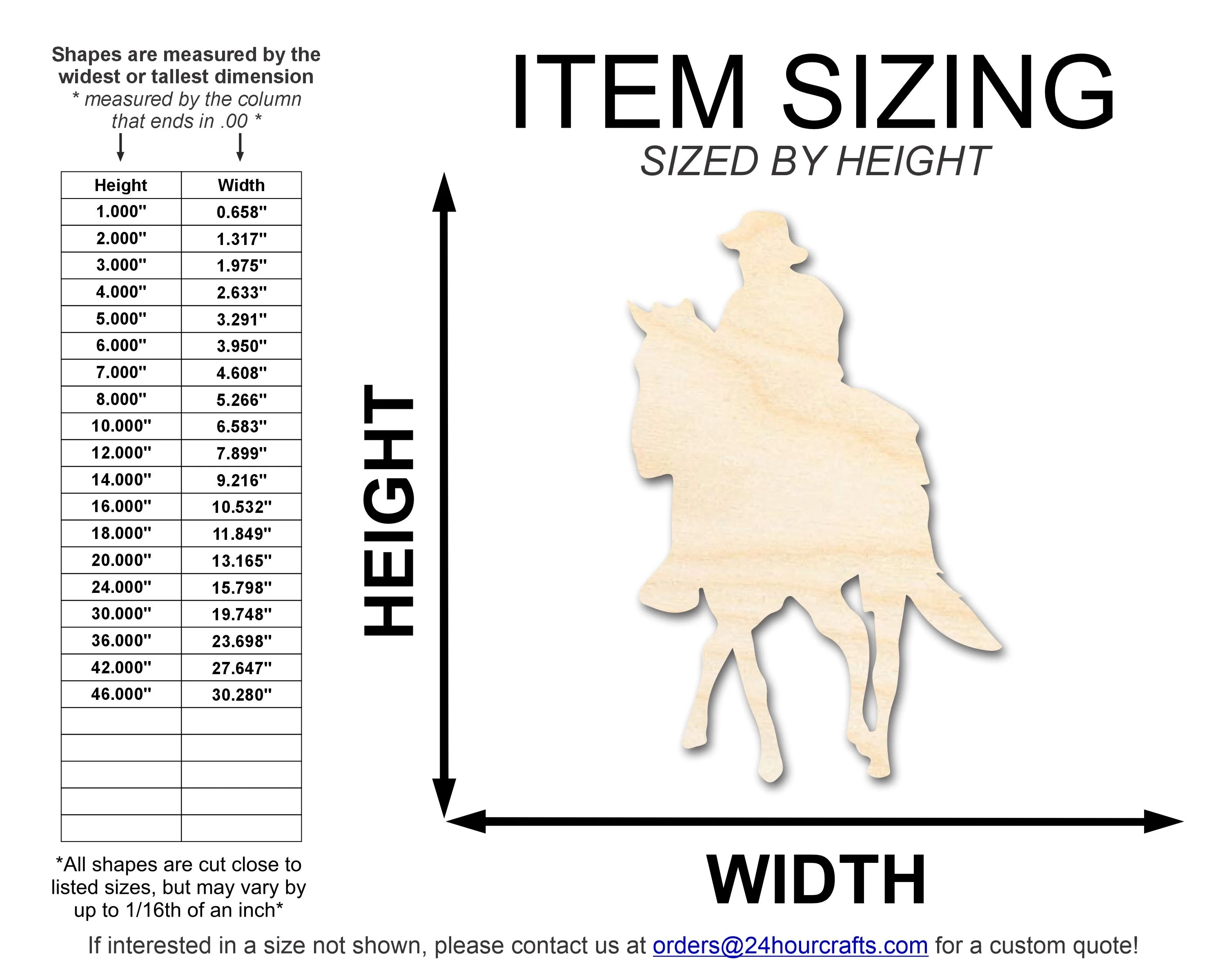 Unfinished Wood Soldier Riding Horse Shape | DIY Craft Cutout | up to 46" DIY - Image 2