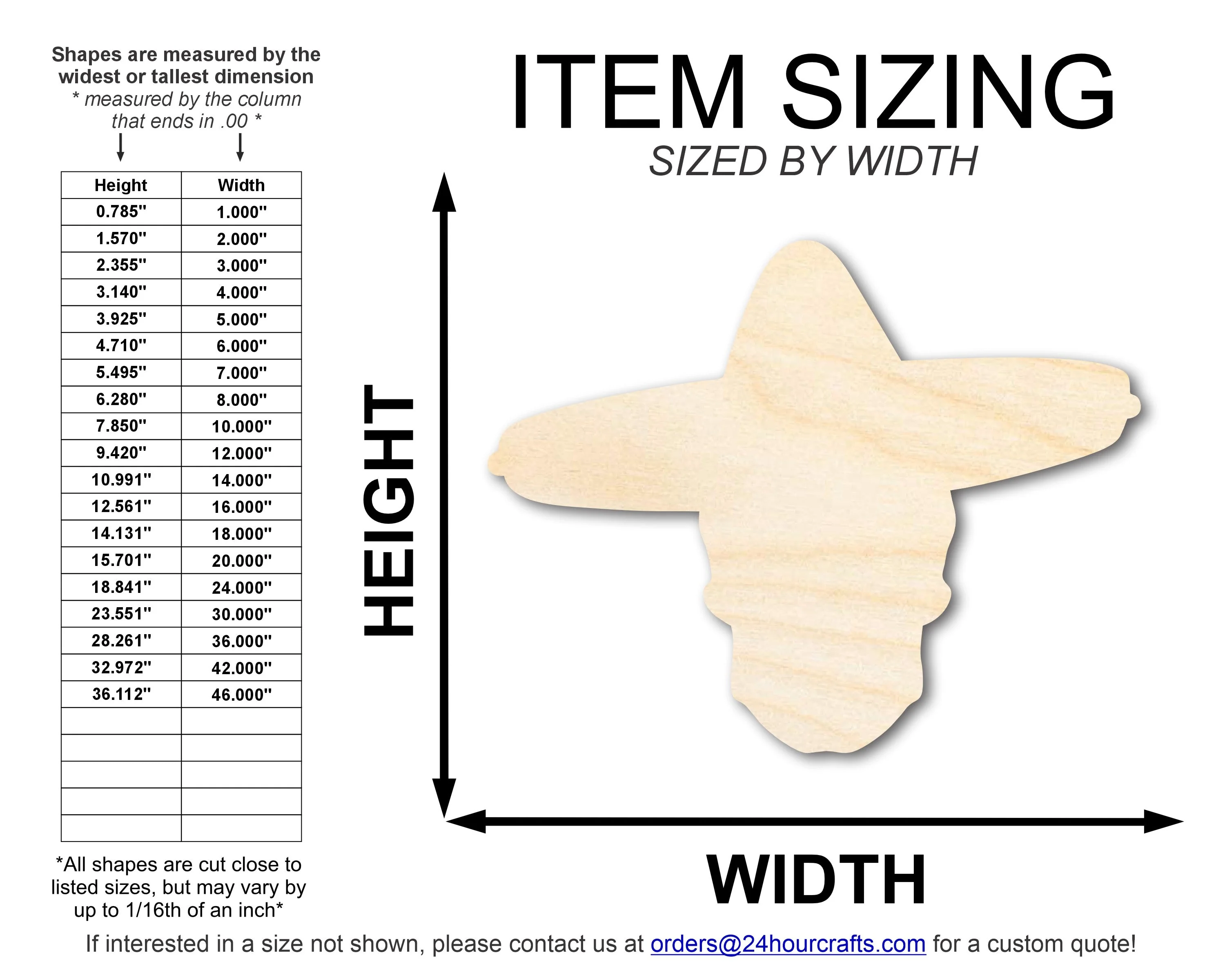 Unfinished Wood Sombrero Skull Shape | DIY Day of the Dead Craft Cutout | up to 46" DIY - Image 2