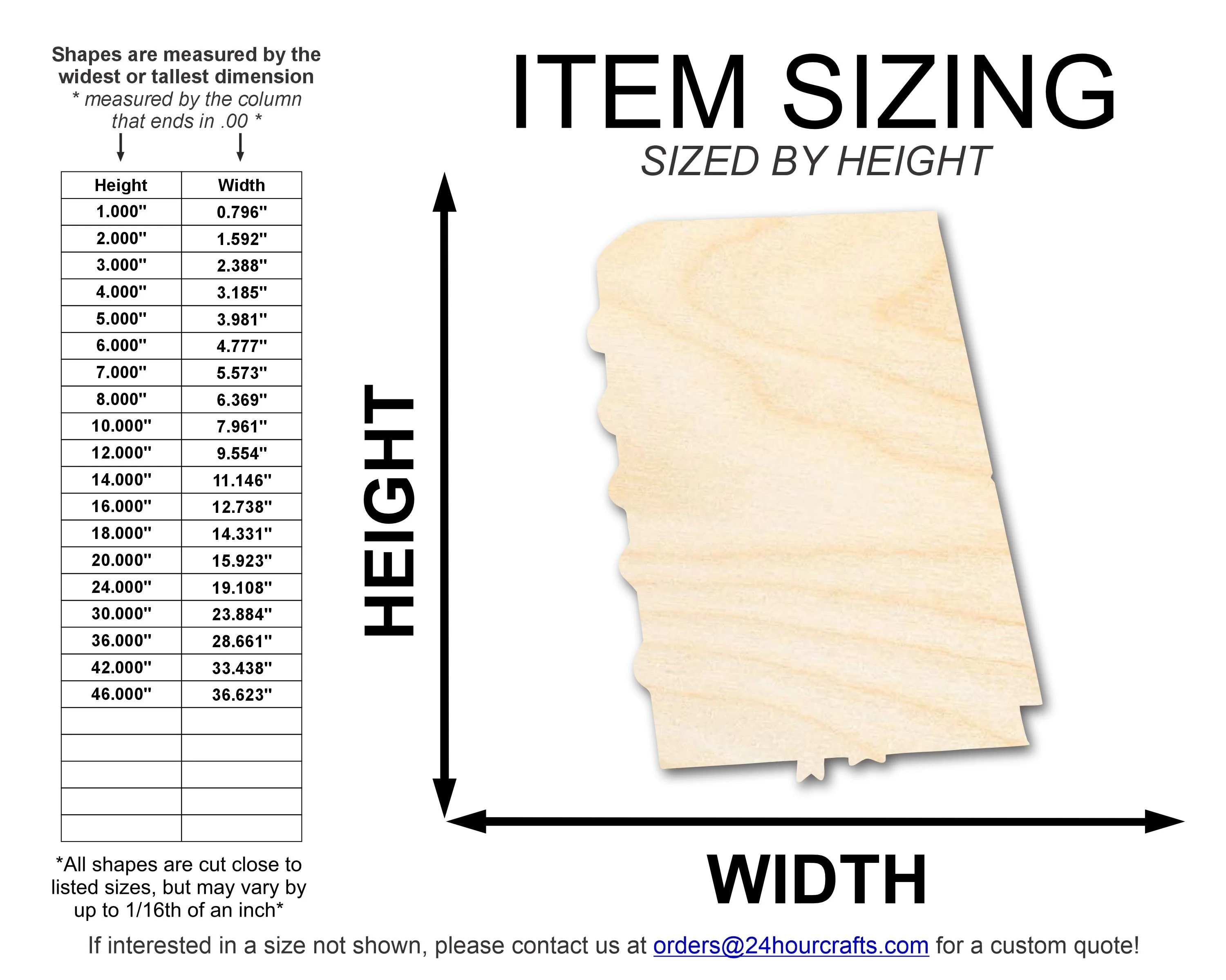 Unfinished Wood Spell Book Shape | DIY Craft Cutout | up to 46" DIY - Image 2