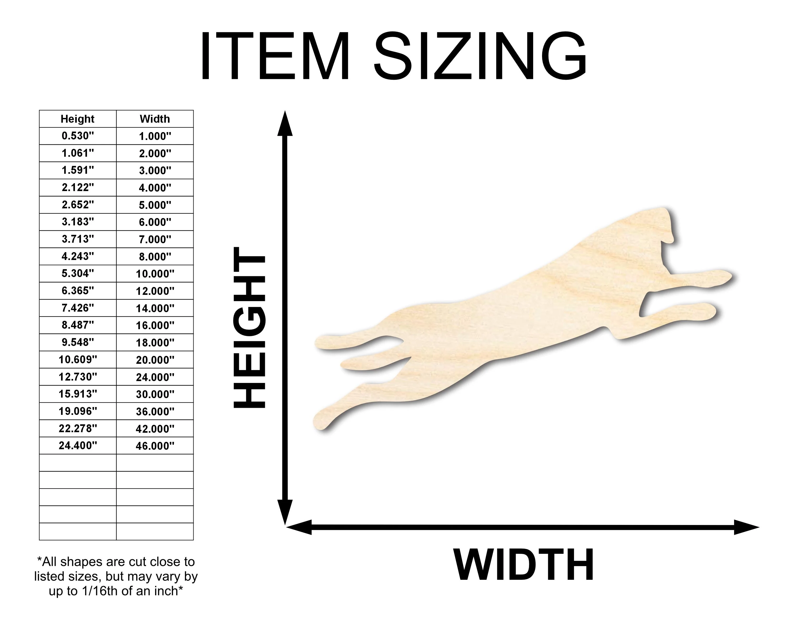 Unfinished Wood Splooting Dog Silhouette | DIY Dog Craft Cutout | up to 46" DIY - Image 2