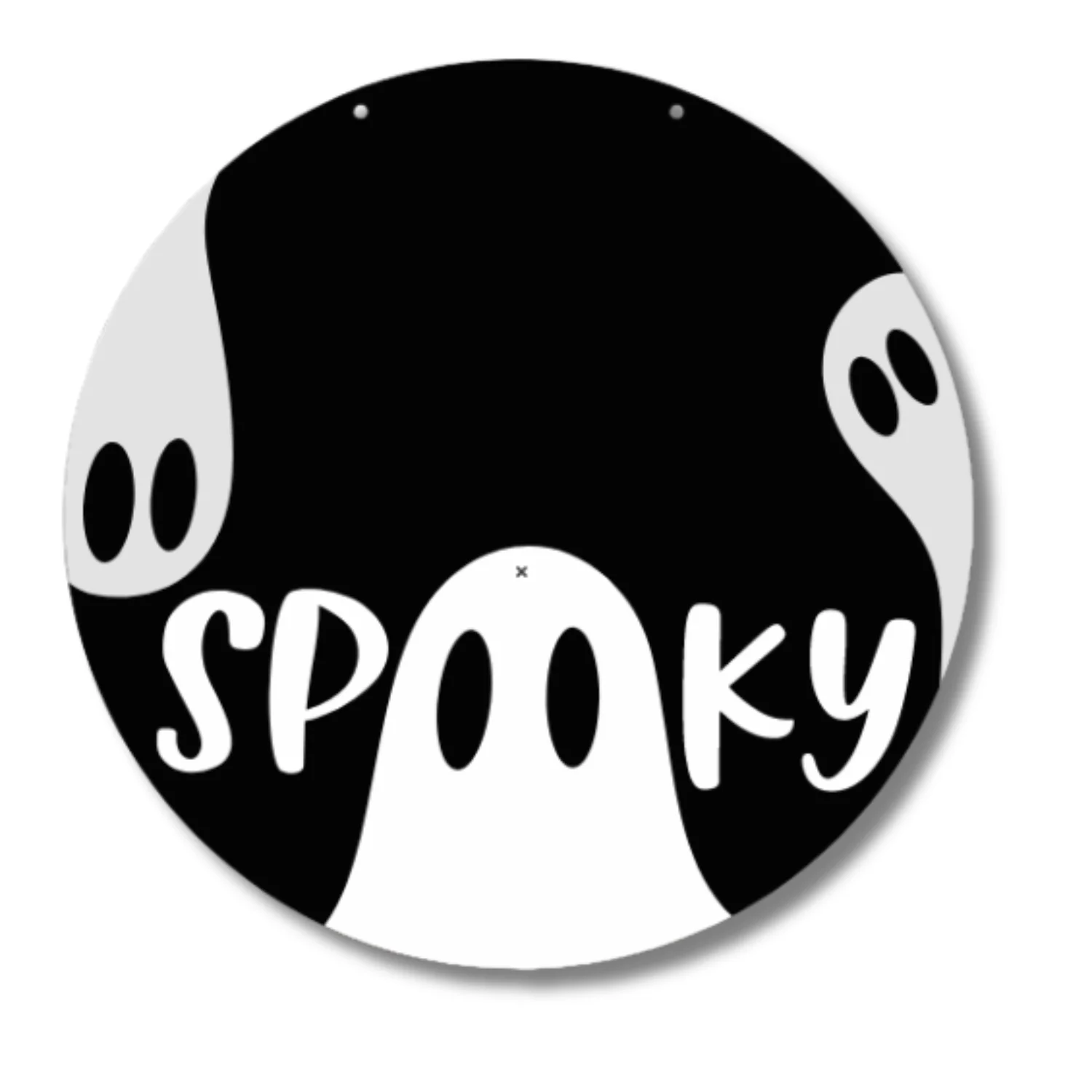 Unfinished Wood Spooky Ghosts Door Sign Kit | Wood Craft Cutouts | 1/4" Thick | - Image 2