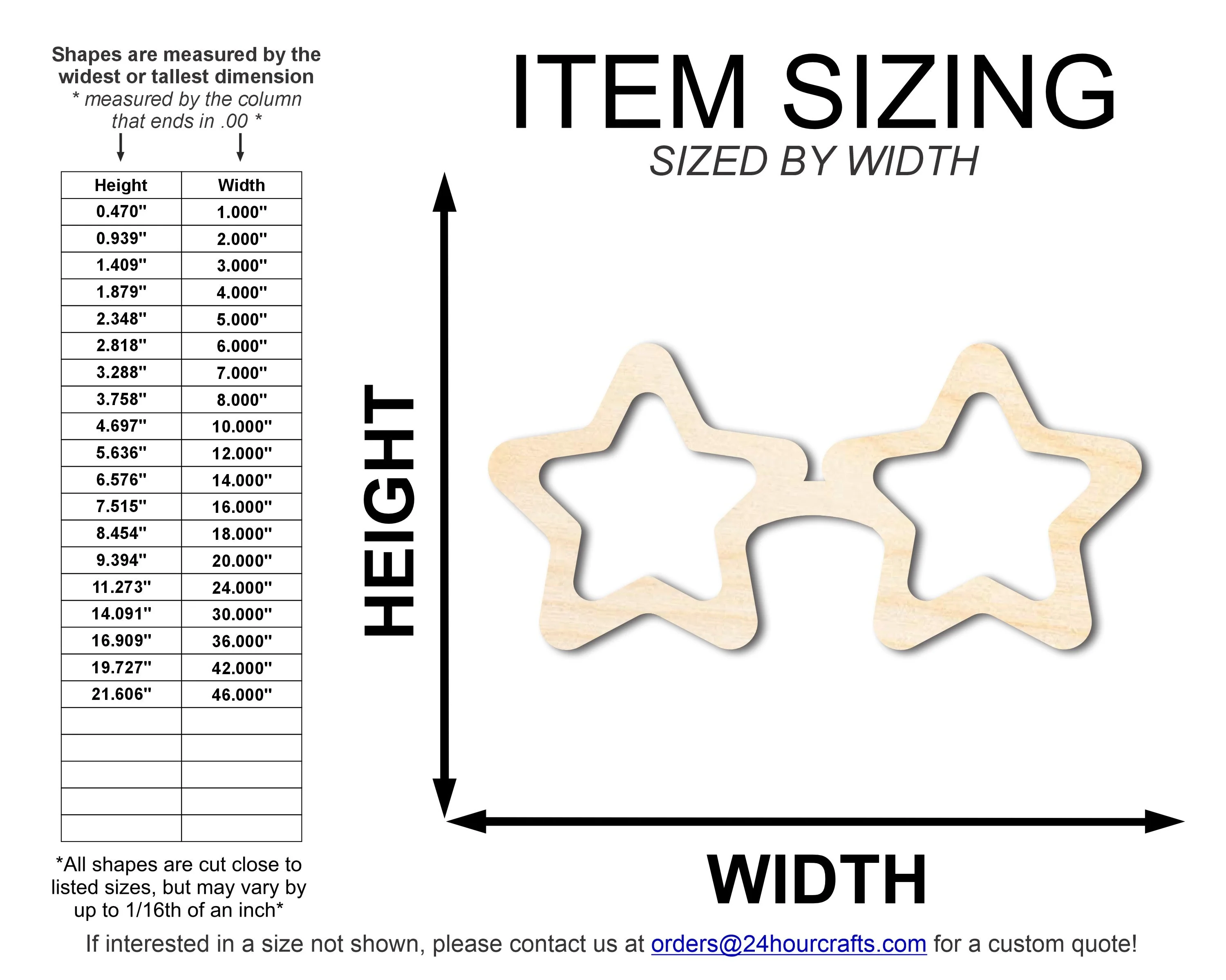 Unfinished Wood Star Sunglasses Shape | DIY Craft Cutout | up to 46" DIY - Image 2