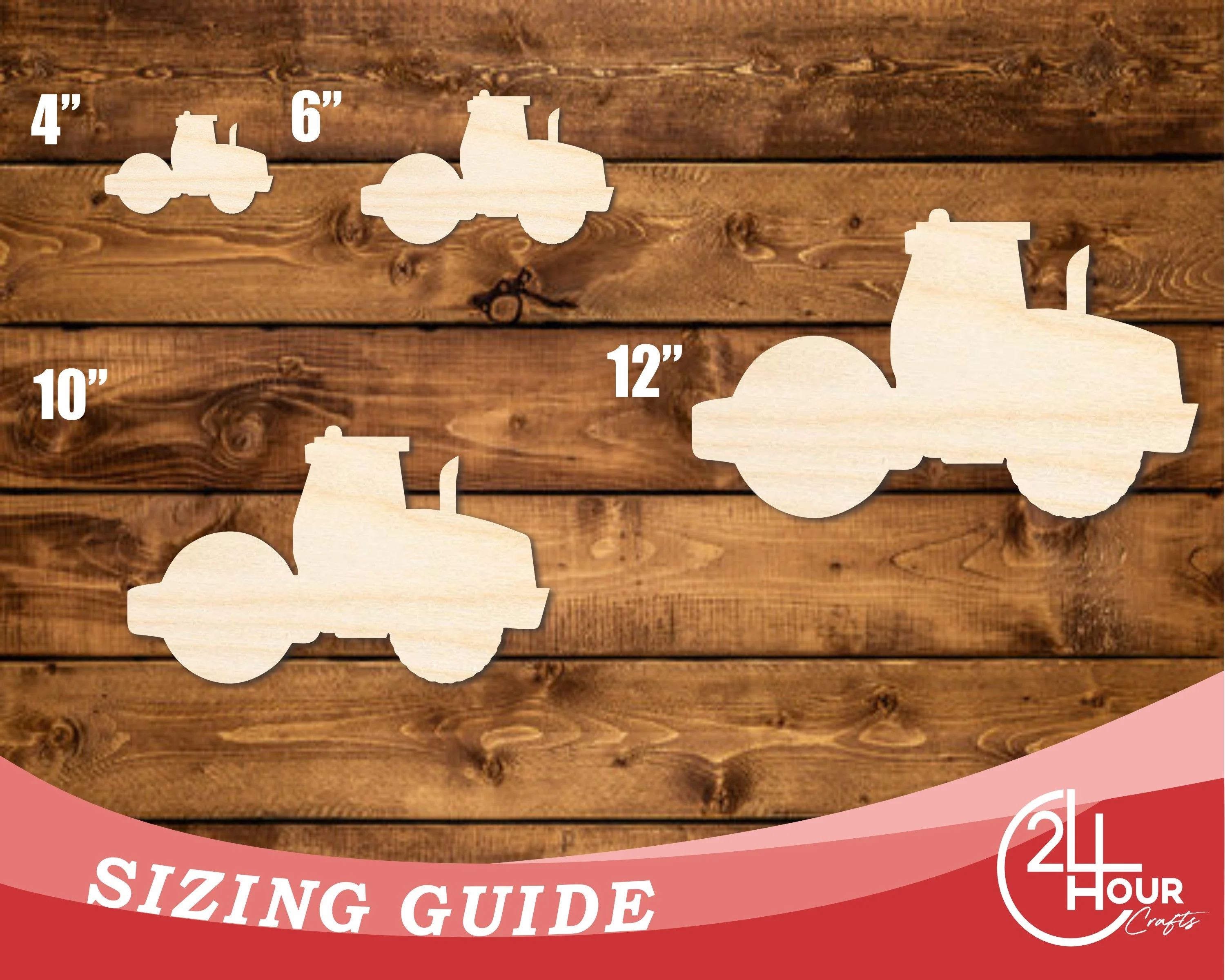 Unfinished Wood Steam Roller Shape | DIY Craft Cutout | up to 46" DIY - Image 3