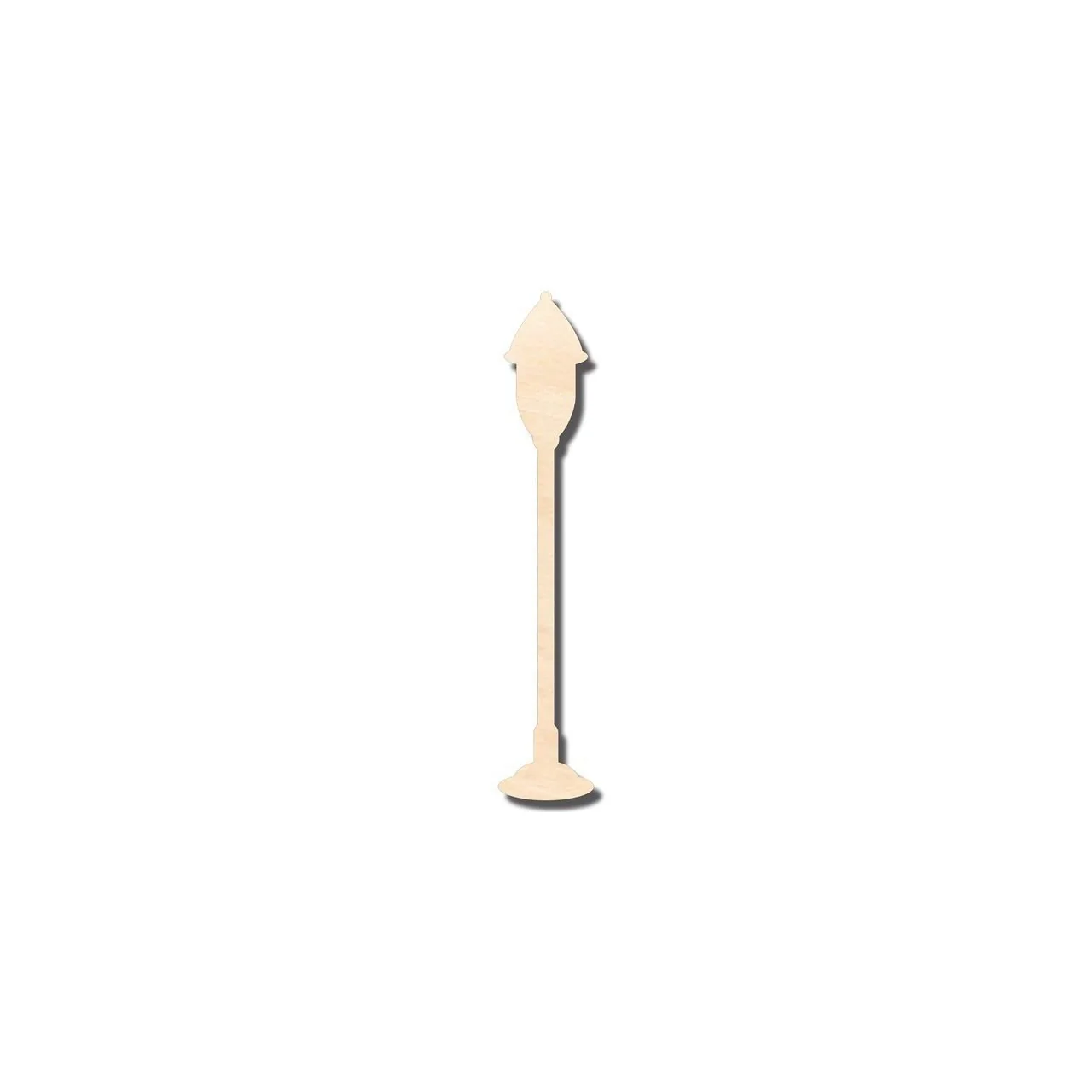 Unfinished Wood Street Lamp Shape - Craft - up to 46" DIY