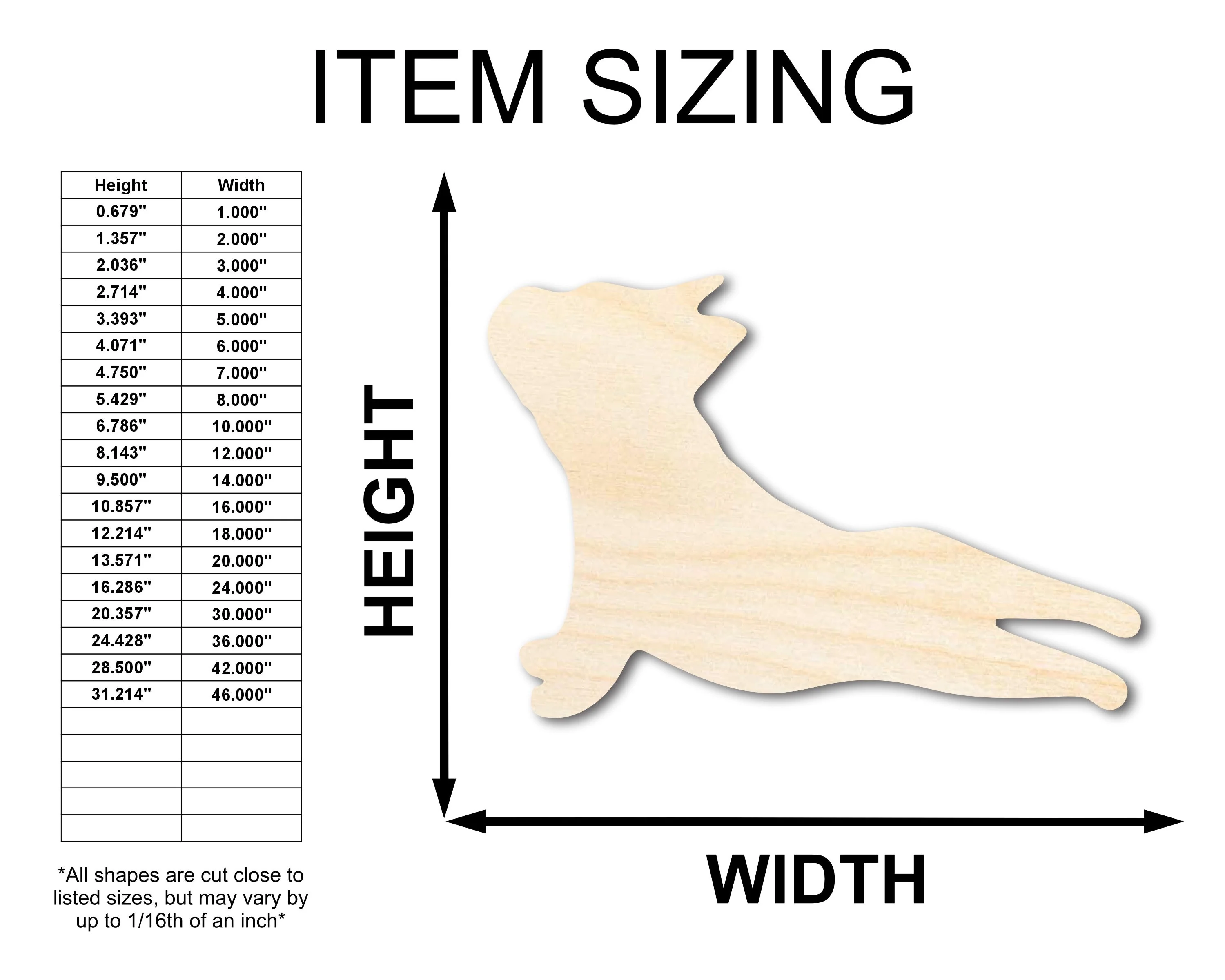 Unfinished Wood Stretching Dog Silhouette | DIY Dog Craft Cutout | up to 46" DIY - Image 2