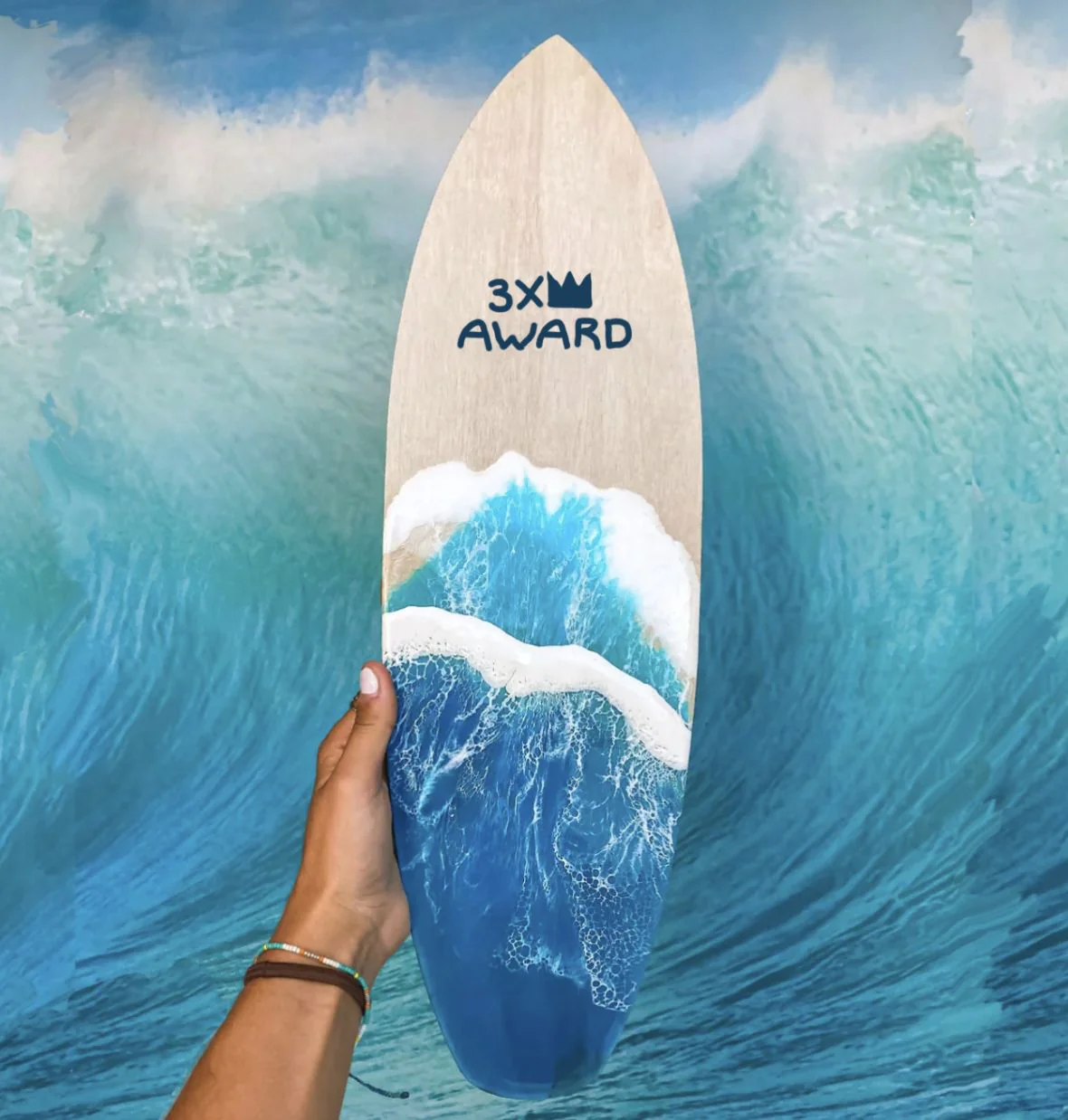 Unfinished Wood Surfboard Shape - Surfing - Ocean - Beach - Nursery - Craft - up to 46" DIY - Image 5