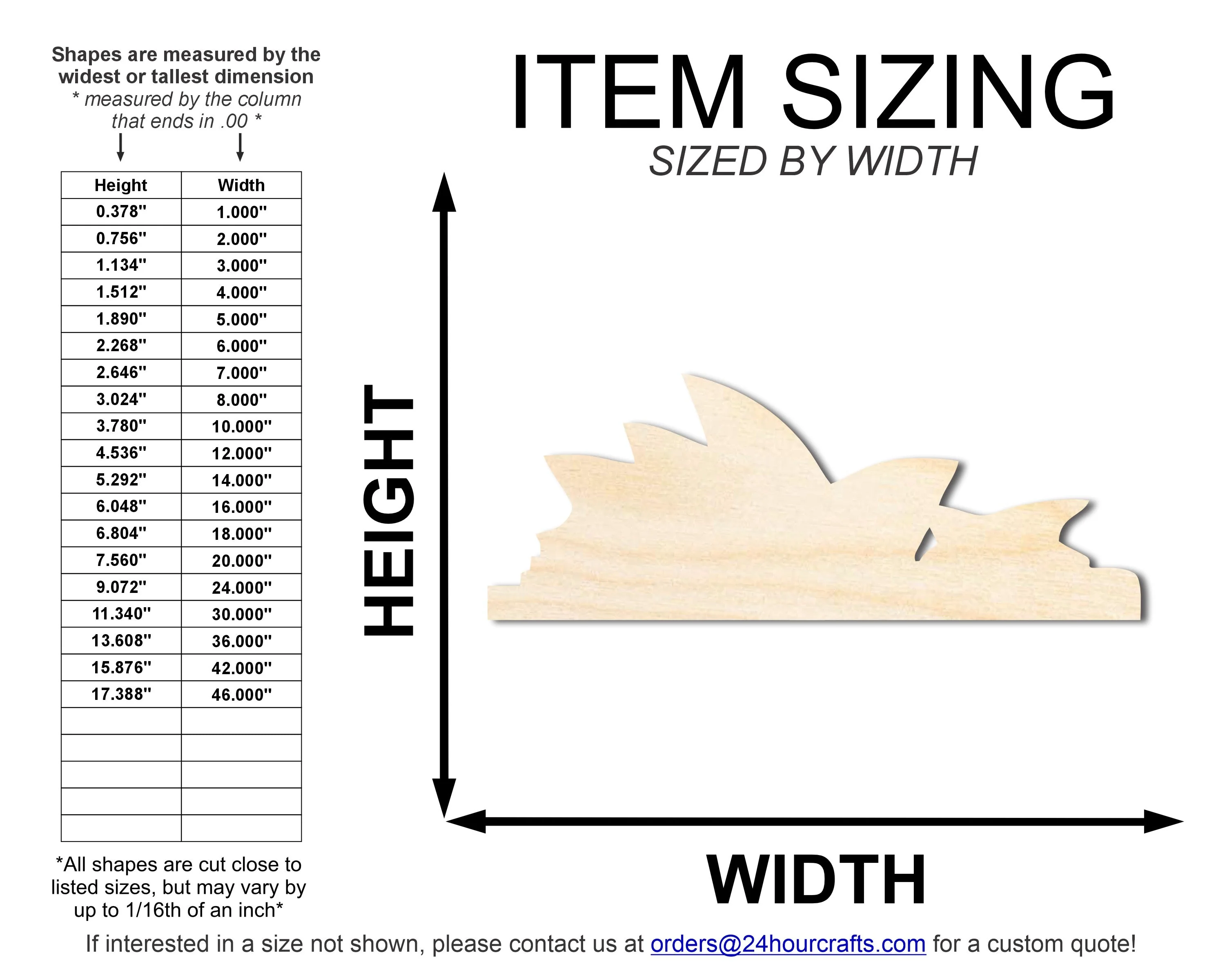 Unfinished Wood Sydney Opera House Shape | DIY Craft Cutout | up to 46" DIY - Image 2
