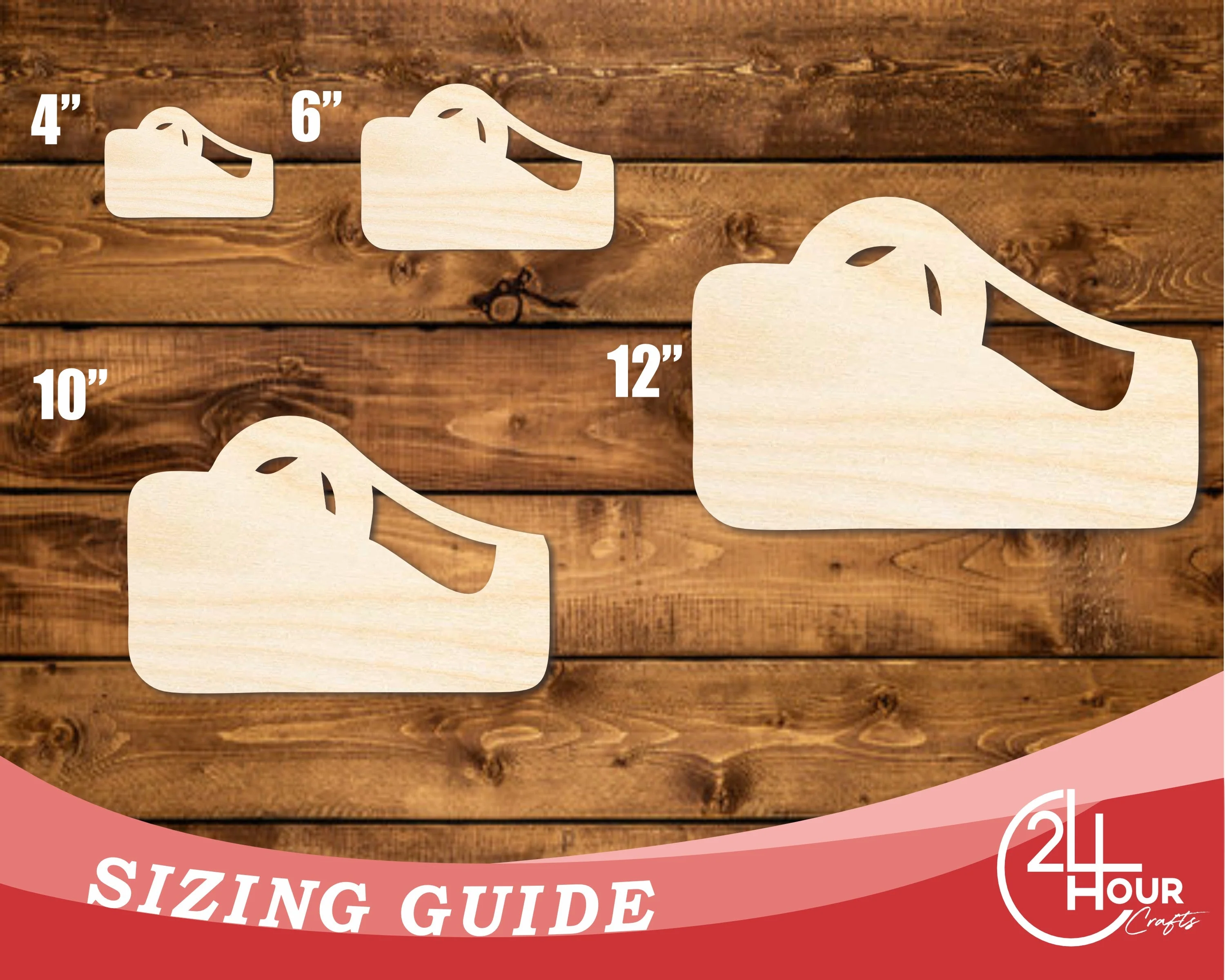 Unfinished Wood Tape Dispenser Shape | DIY Craft Cutout | up to 46" DIY - Image 3