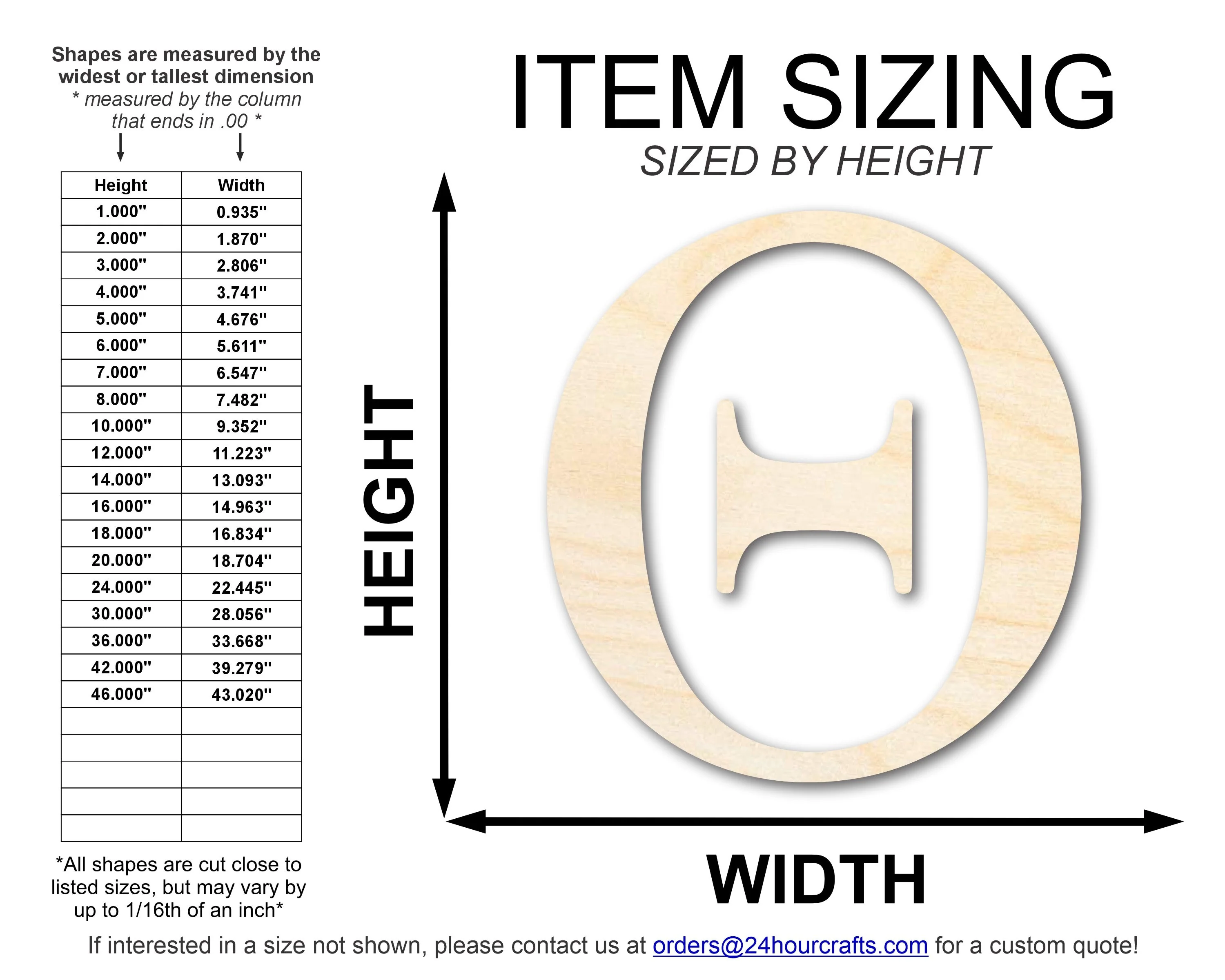 Unfinished Wood Theta Silhouette - Craft- up to 46" DIY - Image 2