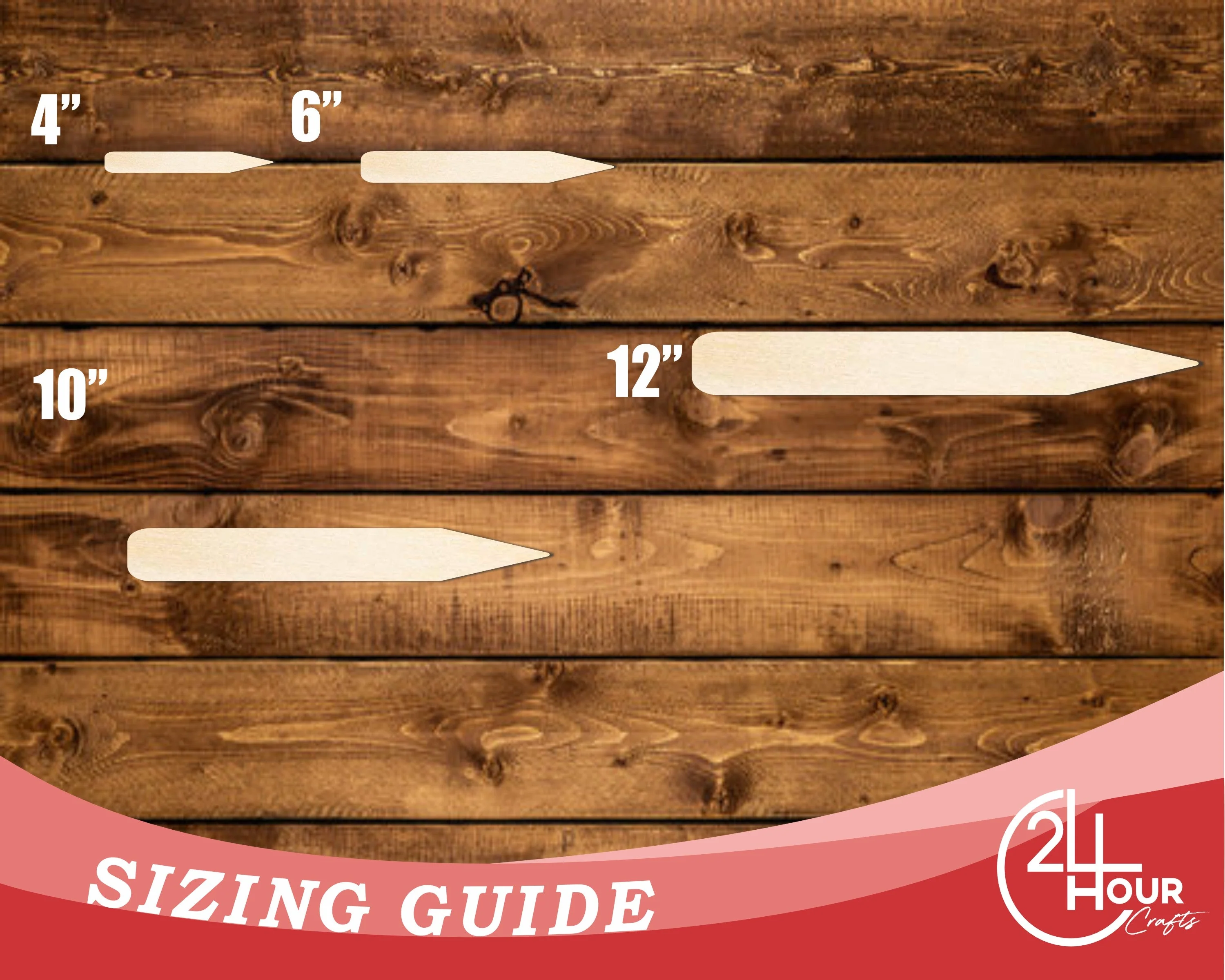 Unfinished Wood Thin Pencil Shape | DIY Craft Cutout | up to 46" DIY - Image 3