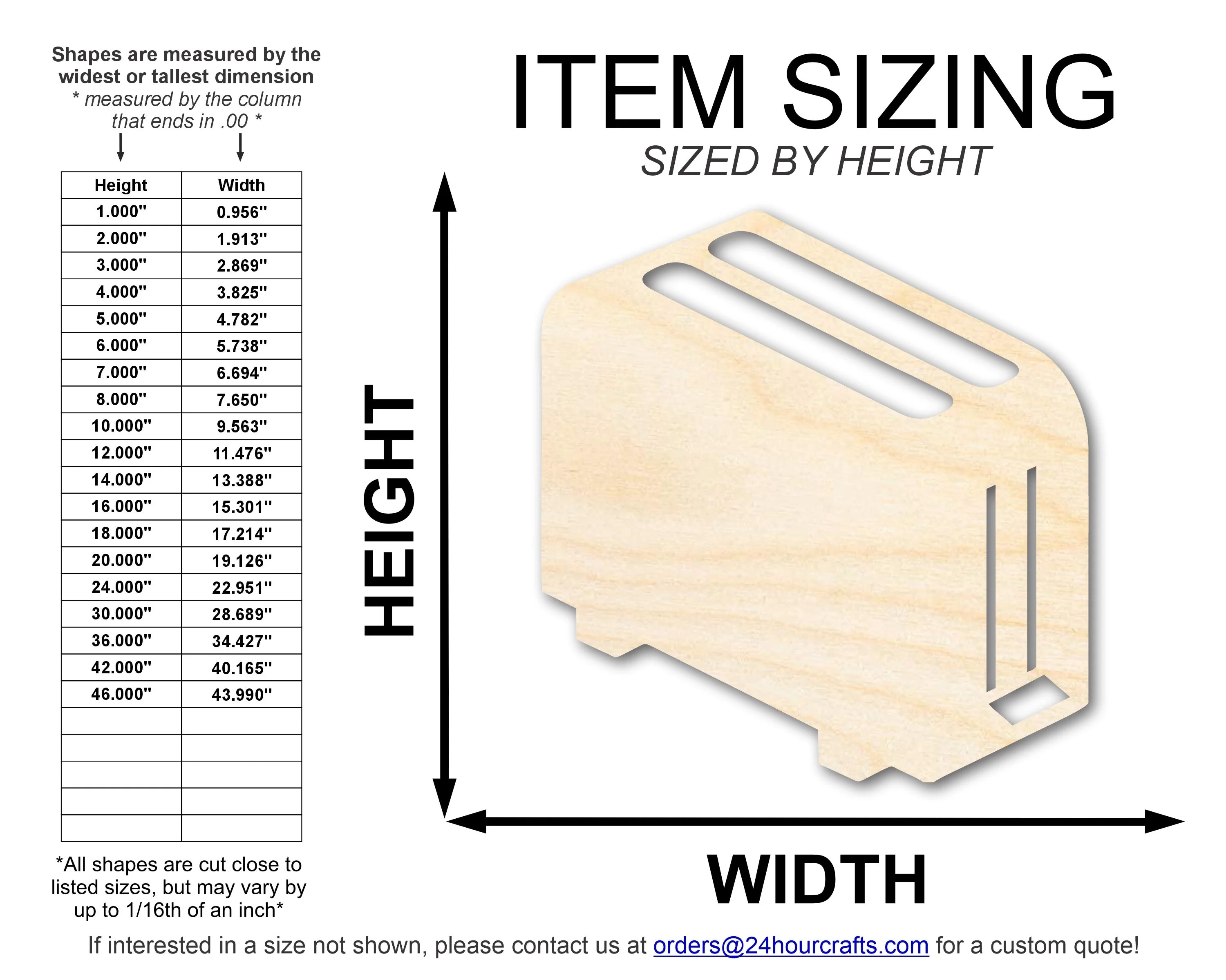 Unfinished Wood Toaster Shape | DIY Craft Cutout | up to 46" DIY - Image 2