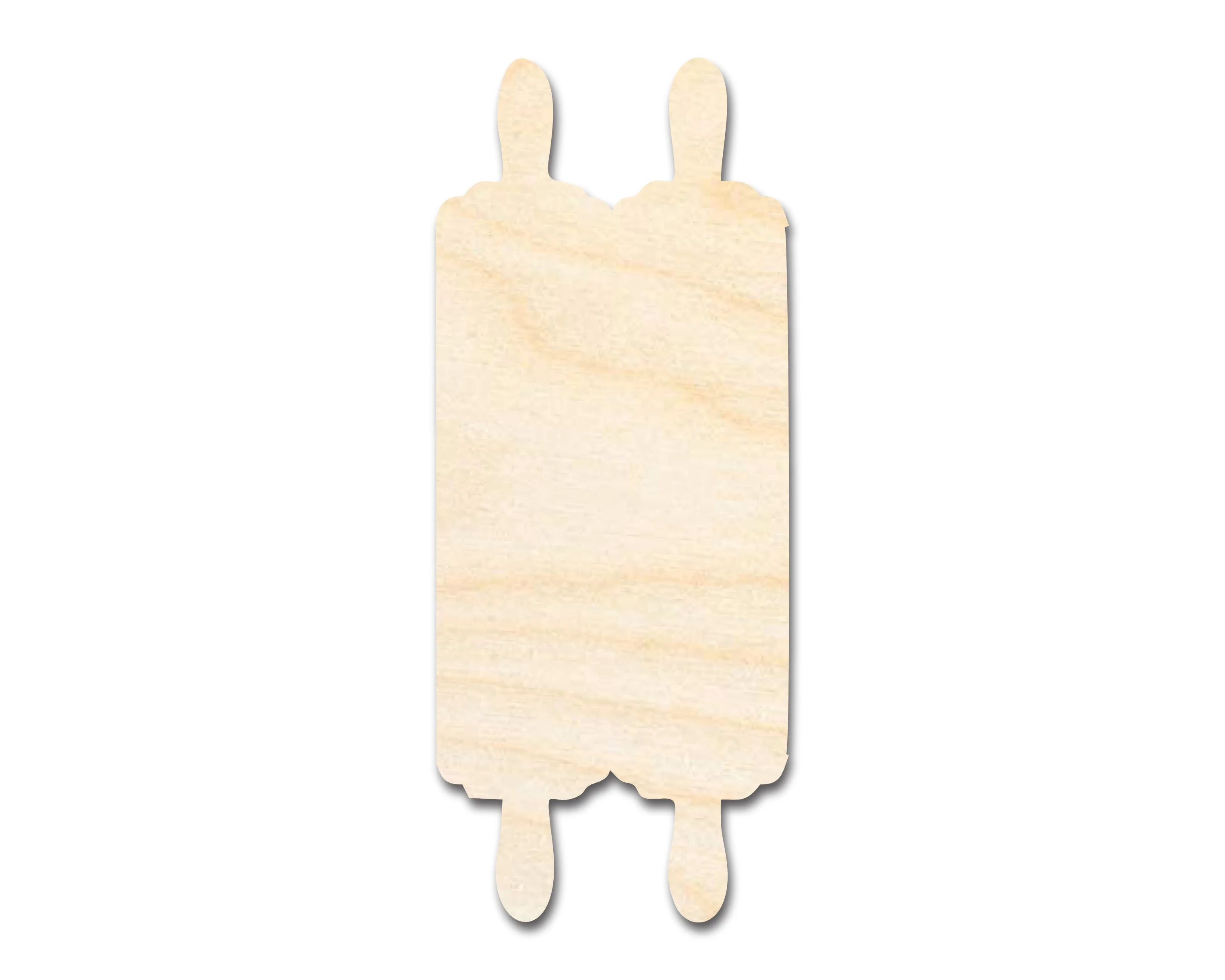 Unfinished Wood Torah Scroll Shape | DIY Craft Cutout | up to 46" DIY