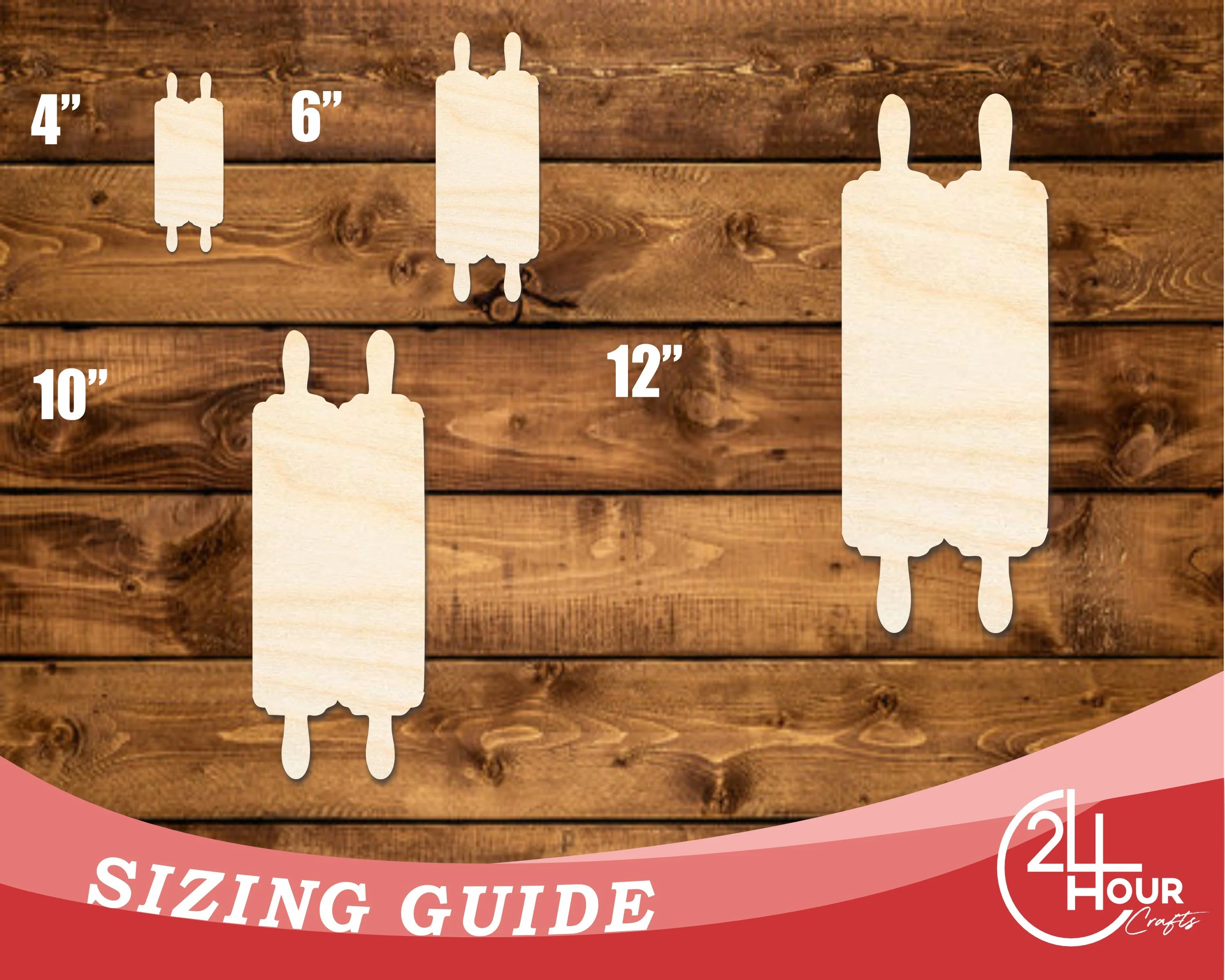Unfinished Wood Torah Scroll Shape | DIY Craft Cutout | up to 46" DIY - Image 3