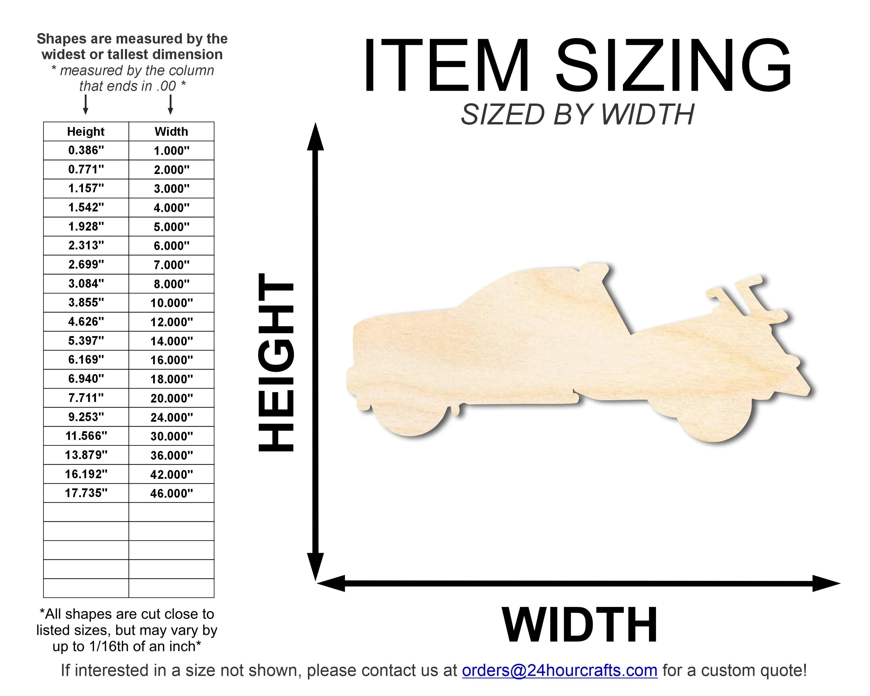 Unfinished Wood Tow Truck Shape | DIY Craft Cutout | up to 46" DIY - Image 2