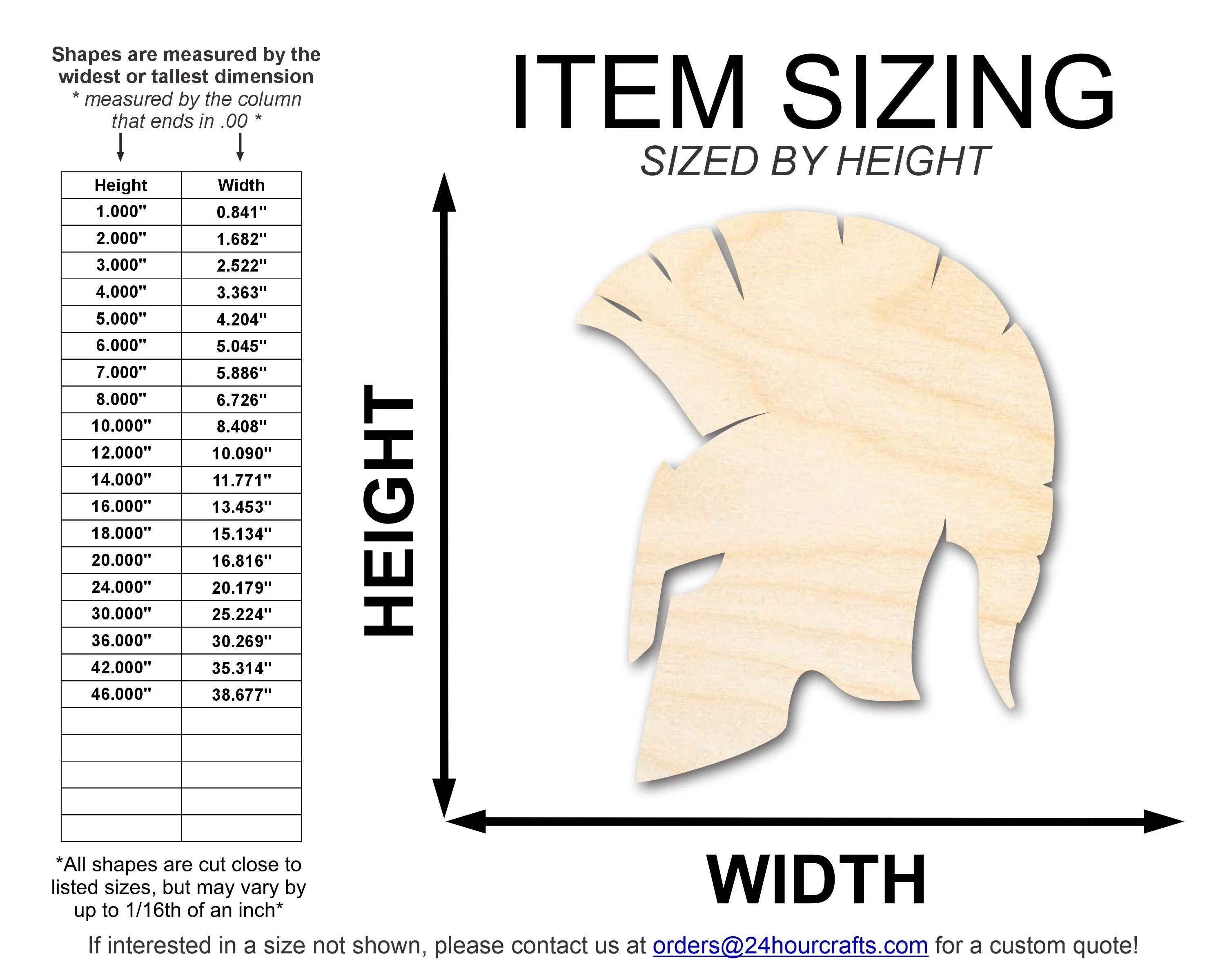 Unfinished Wood Trojan Mascot Shape | DIY Craft Cutout | up to 46" DIY - Image 2