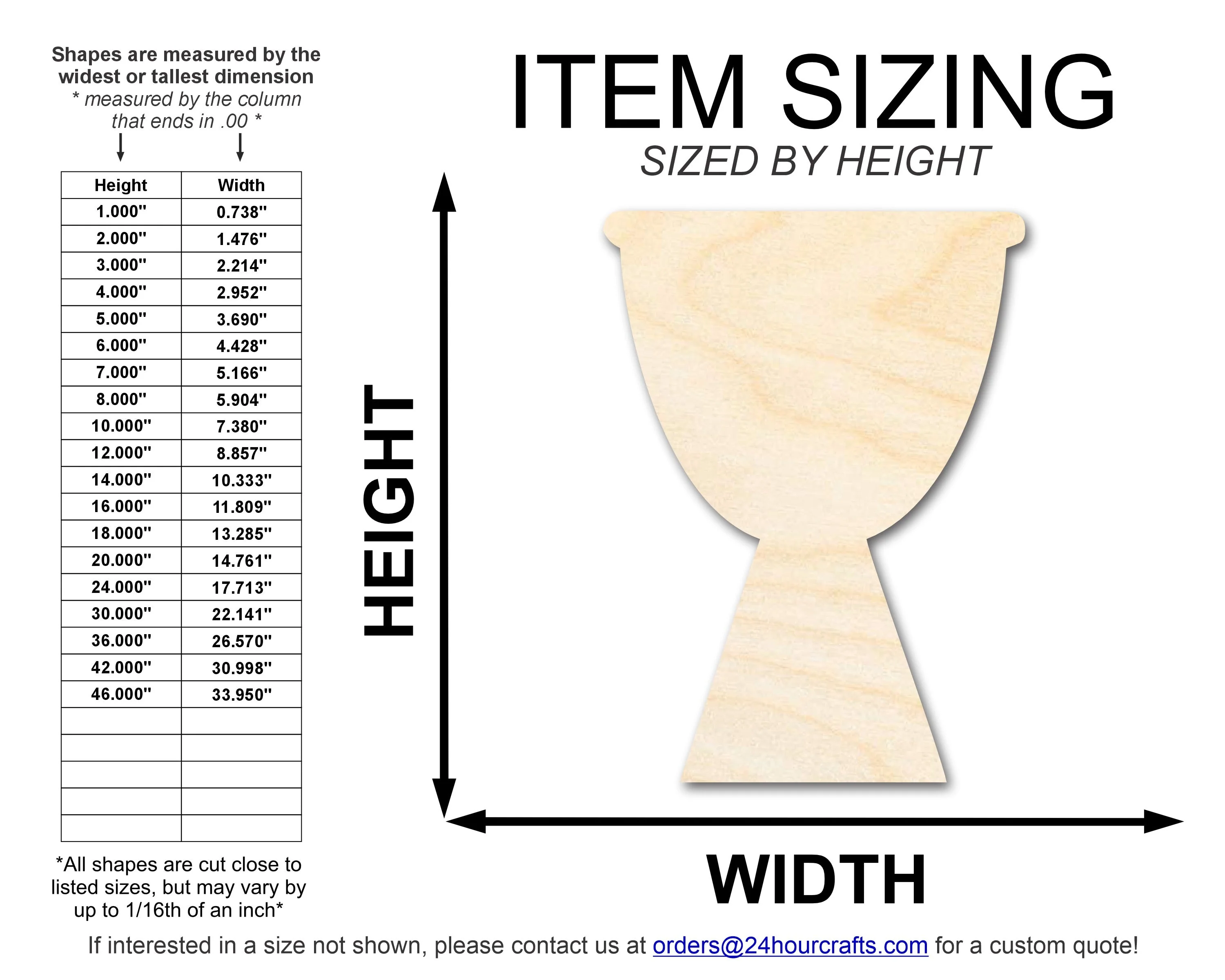 Unfinished Wood Unity Cup Silhouette | DIY Kwanzaa Craft Cutout | up to 46" DIY - Image 2