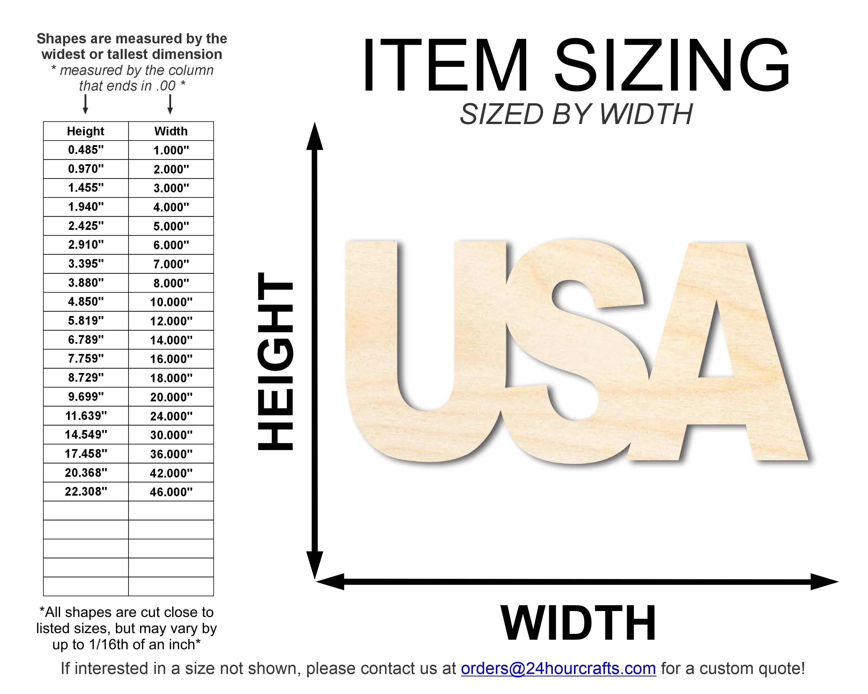 Unfinished Wood USA Cutout | DIY Craft Cutout | up to 46" DIY - Image 2