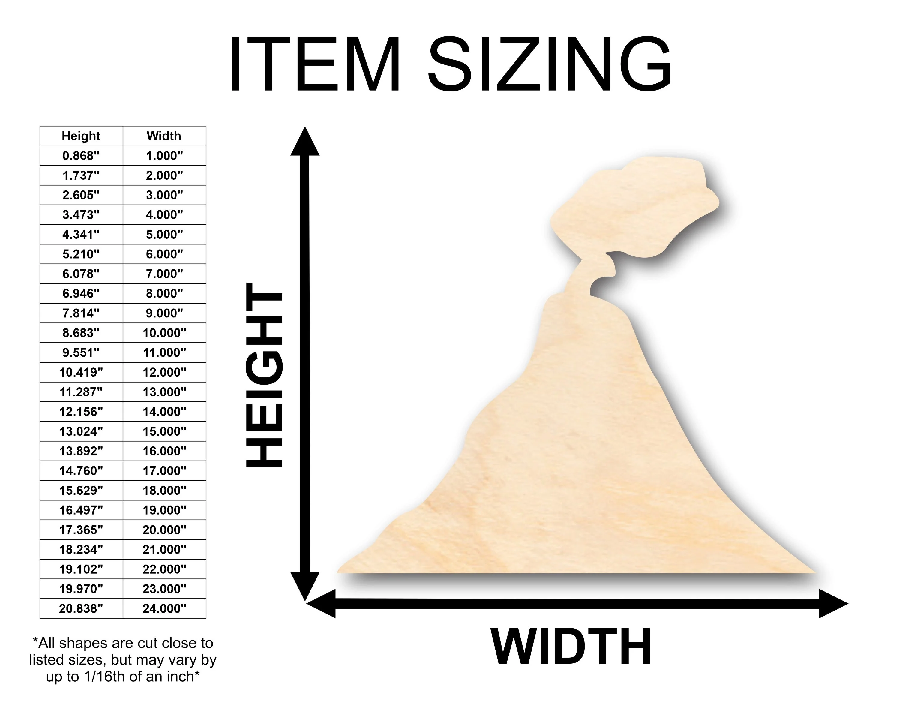 Unfinished Wood Volcano Shape - Craft - up to 46" DIY - Image 2