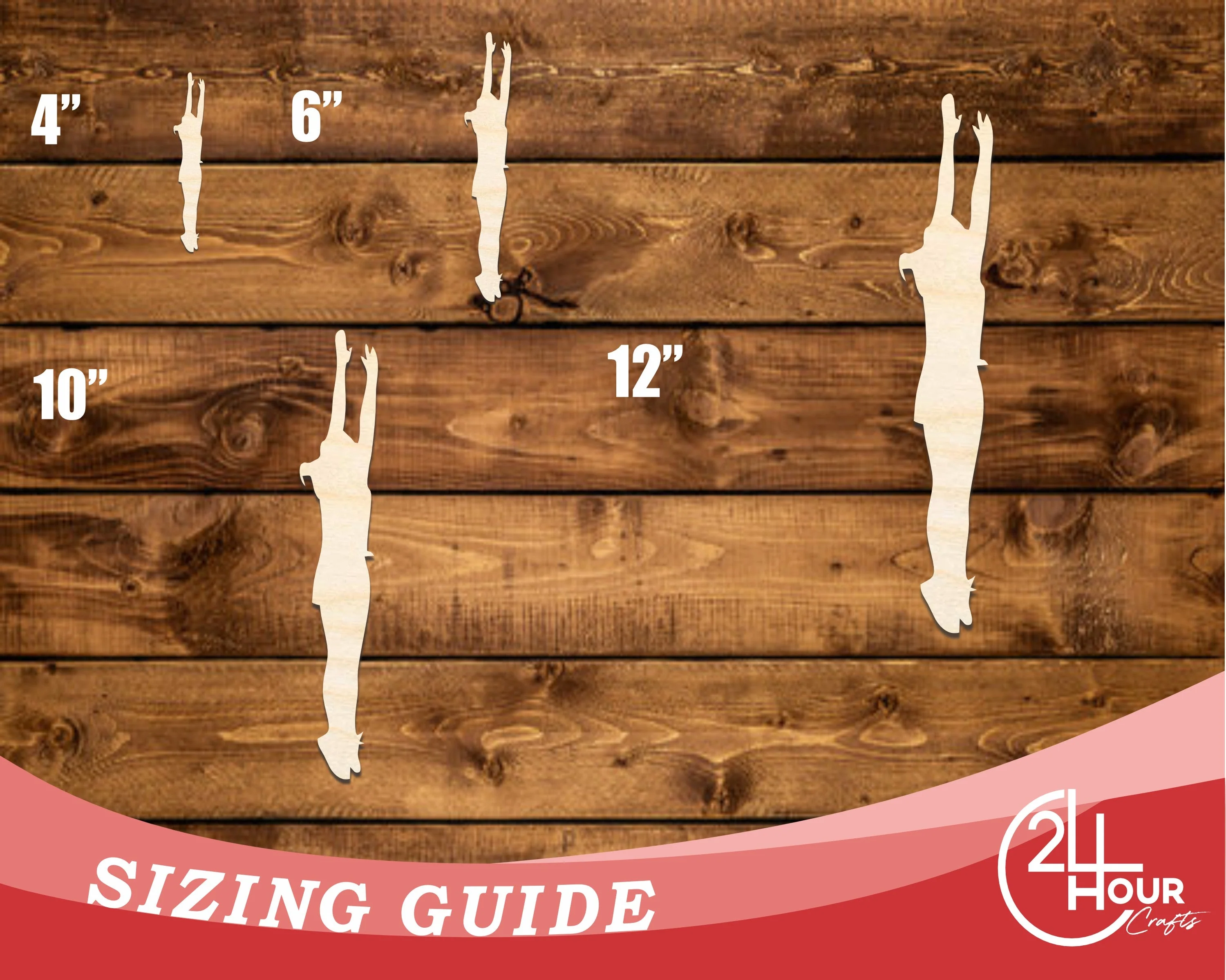 Unfinished Wood Volleyball Block Shape | DIY Craft Cutout | up to 46" DIY - Image 3