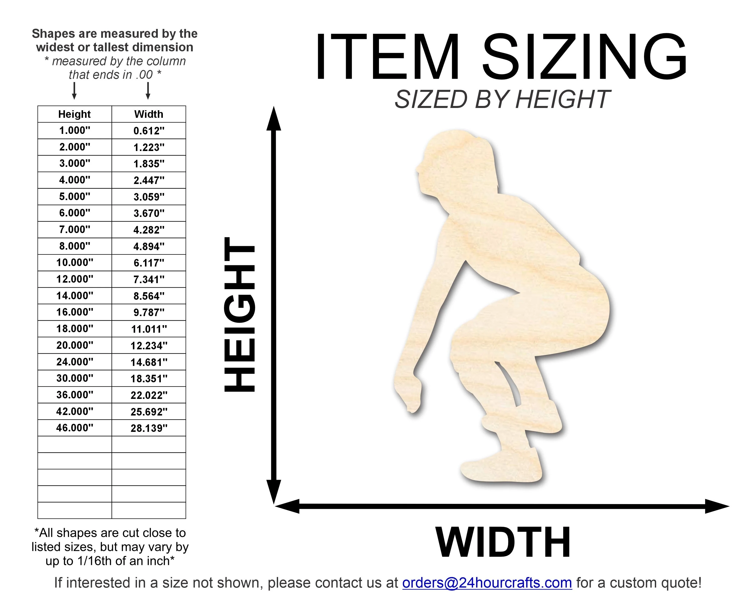 Unfinished Wood Volleyball Bump Shape | DIY Craft Cutout | up to 46" DIY - Image 2
