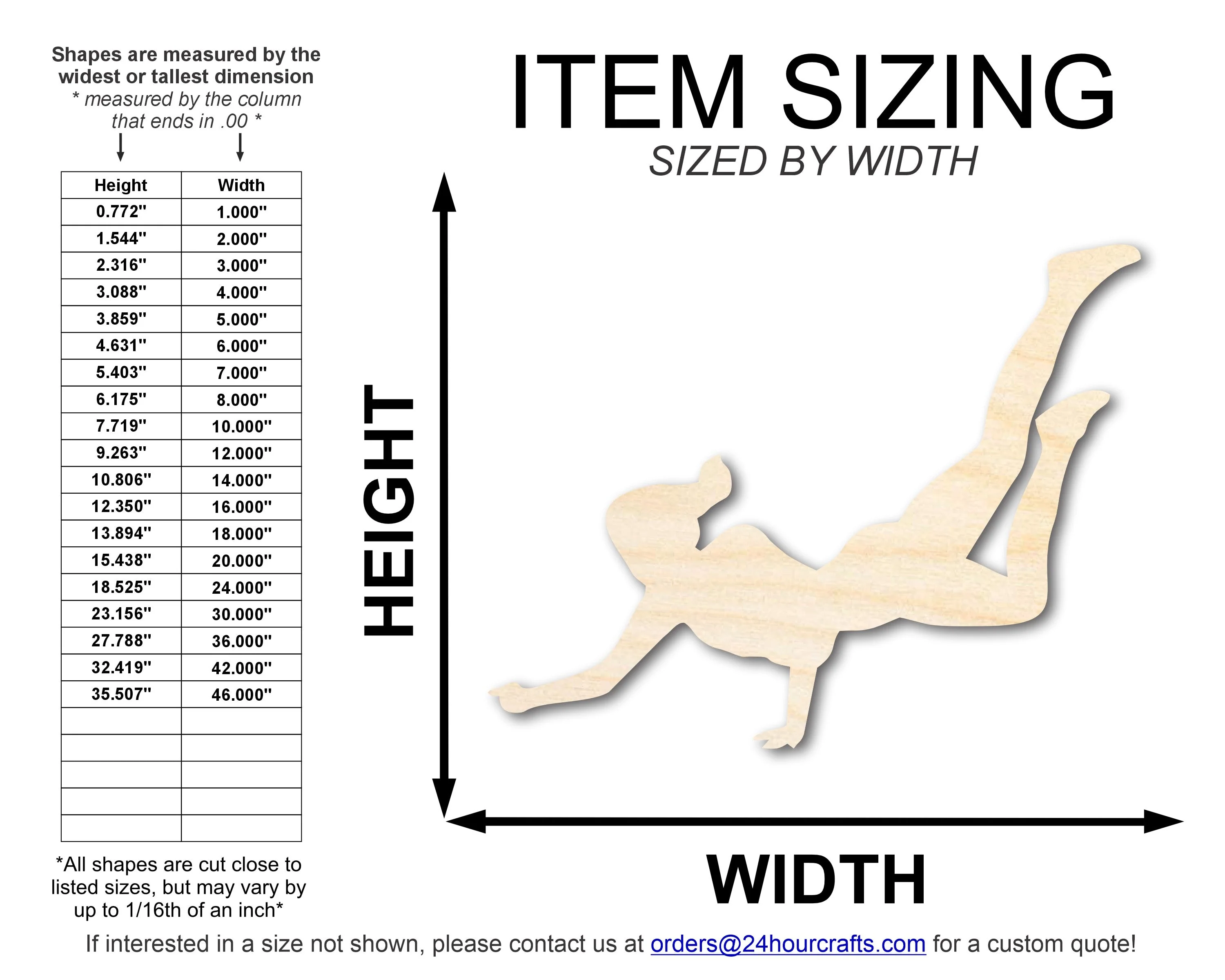 Unfinished Wood Volleyball Dig Shape | DIY Craft Cutout | up to 46" DIY - Image 2