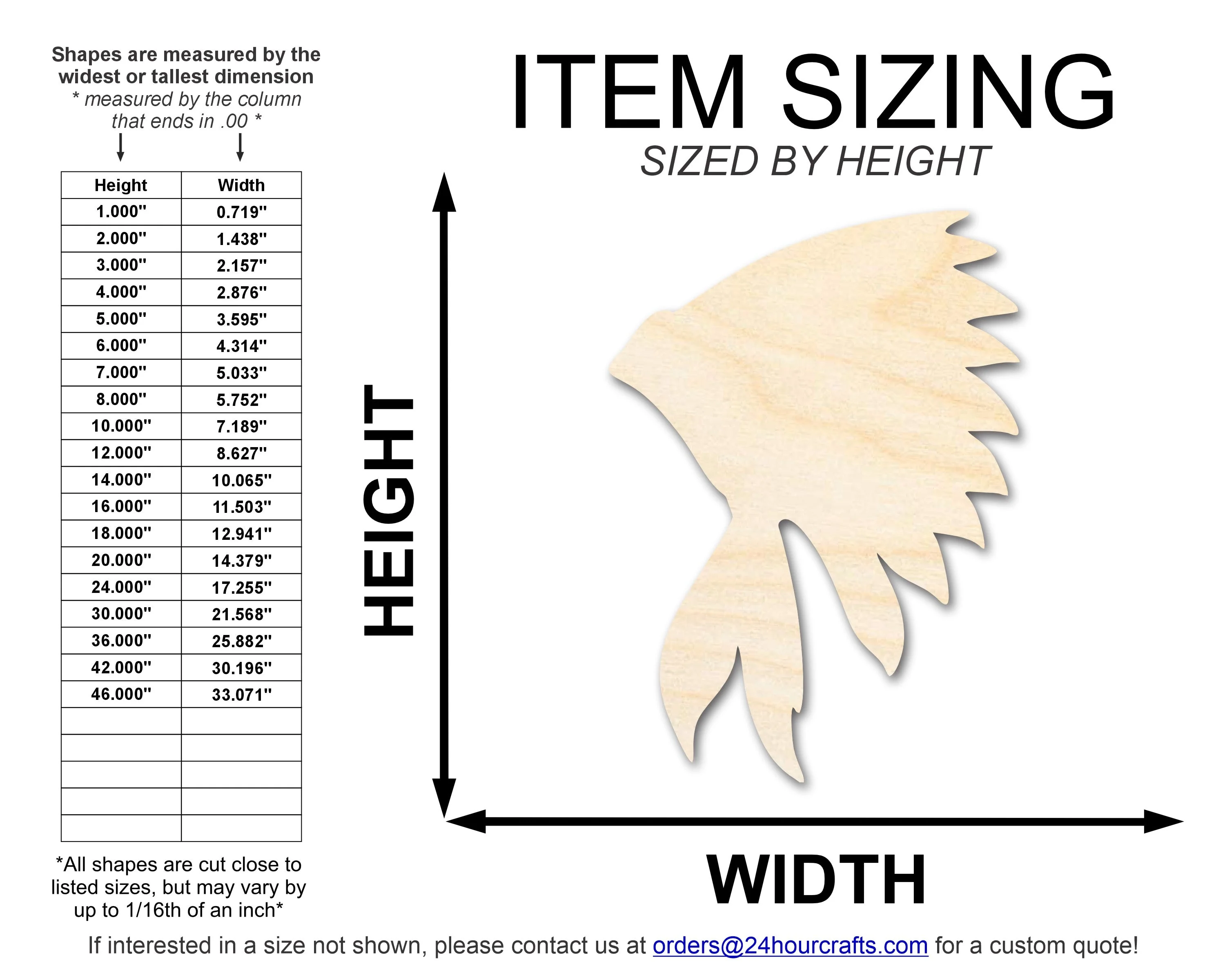 Unfinished Wood War Bonnett Shape | DIY Native American Craft Cutout | up to 46" DIY - Image 2