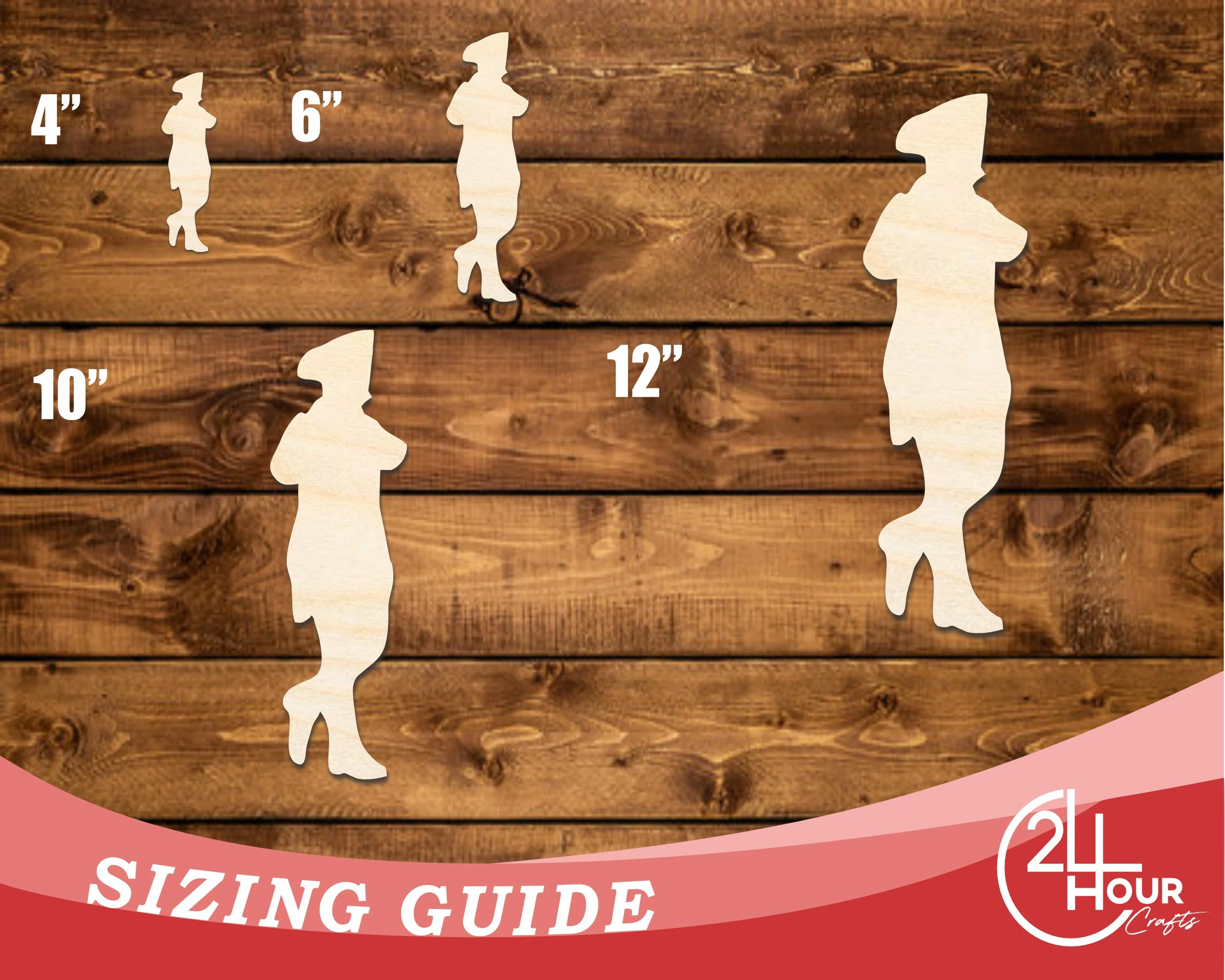 Unfinished Wood War Piper Shape | DIY Craft Cutout | up to 46" DIY - Image 3