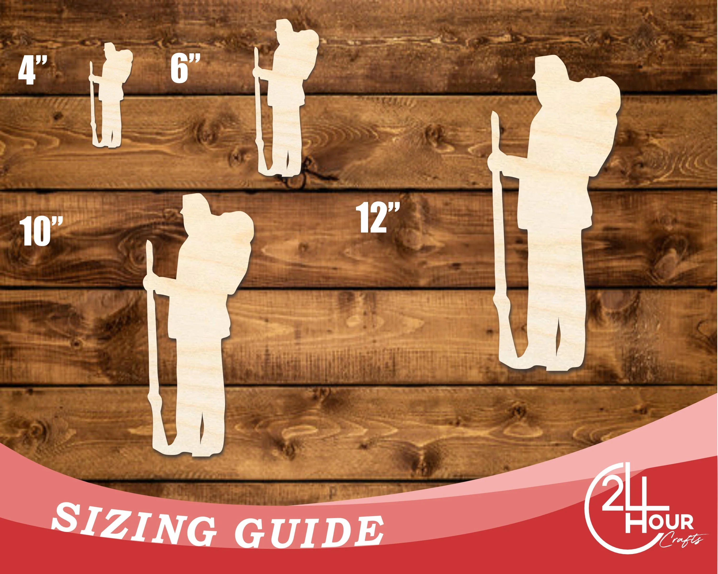 Unfinished Wood War Soldier Shape | DIY Craft Cutout | up to 46" DIY - Image 3