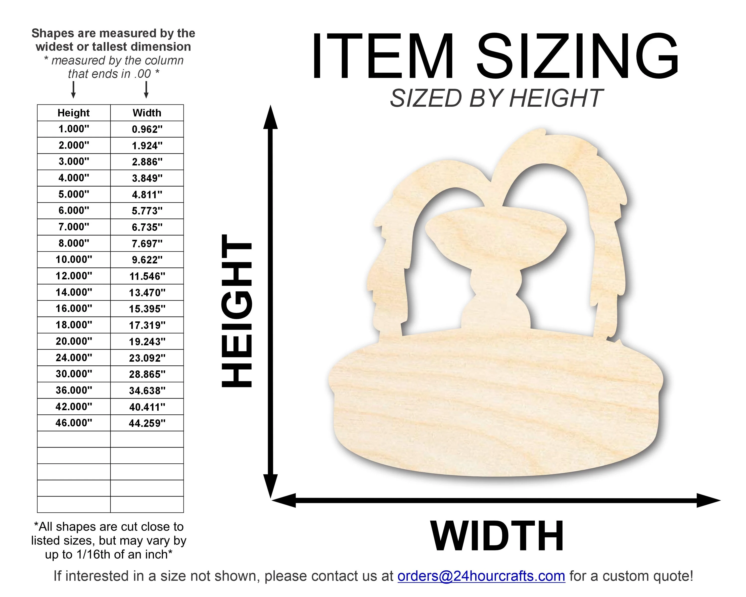 Unfinished Wood Water Fountain Shape | DIY Craft Cutout | up to 46" DIY - Image 2